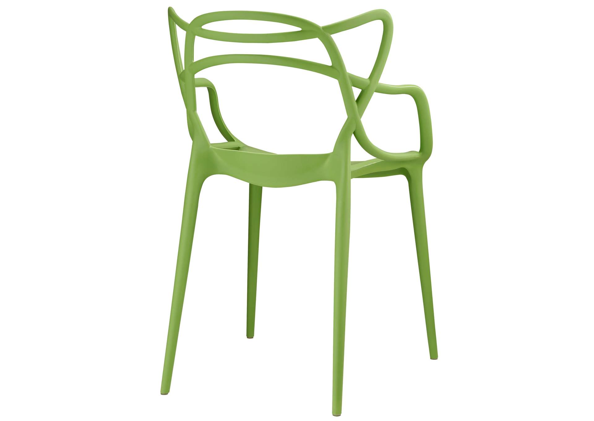 Green Entangled Arm Dining Chair,Modway