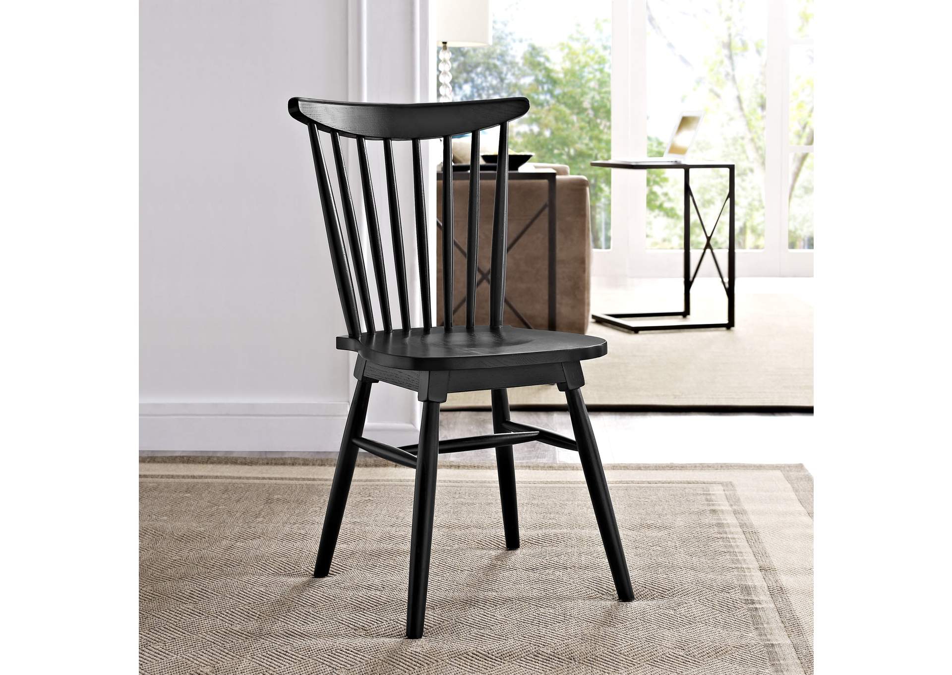 Black Amble Dining Side Chair,Modway