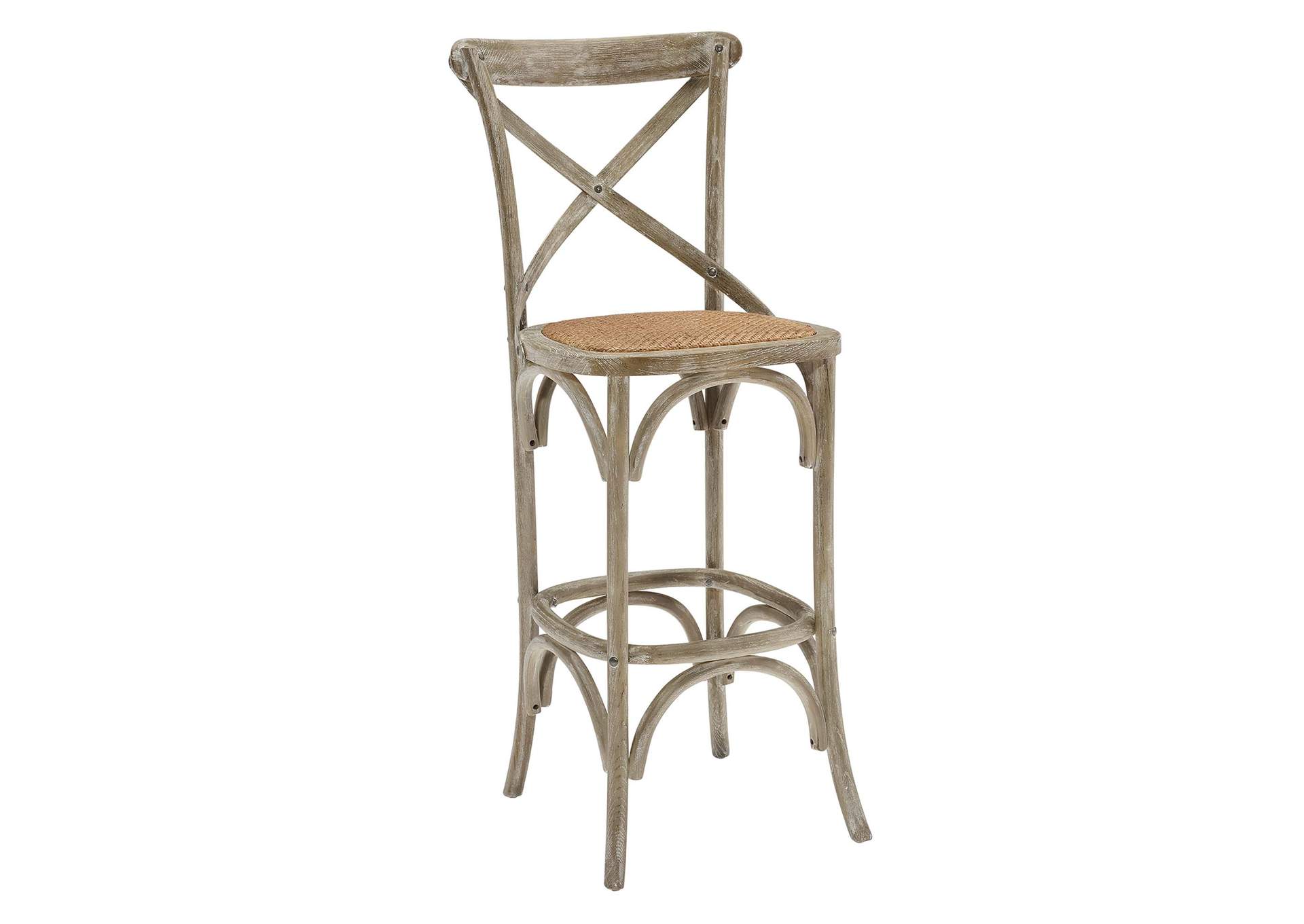 Gray Gear Bar Stool,Modway