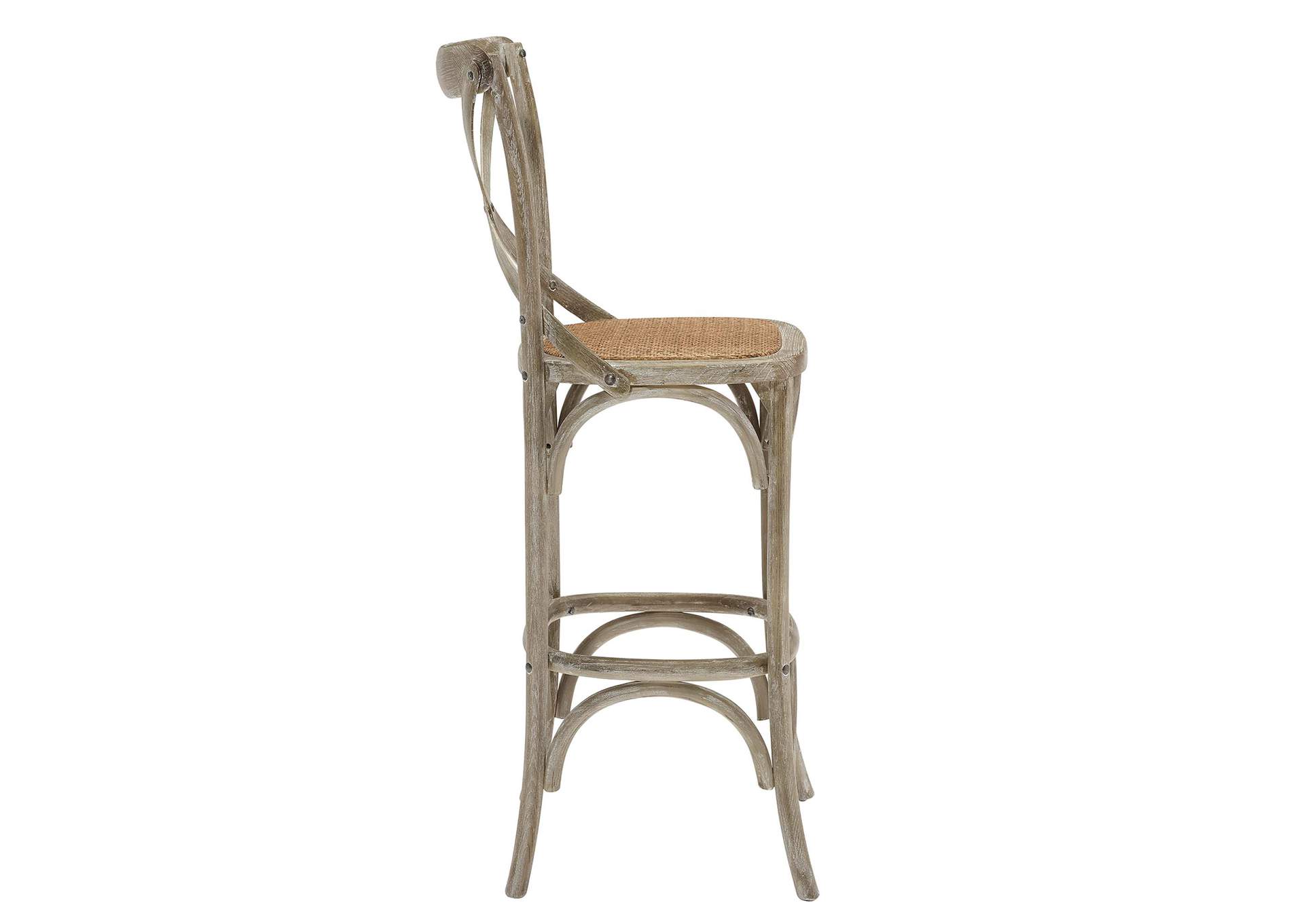 Gray Gear Bar Stool,Modway