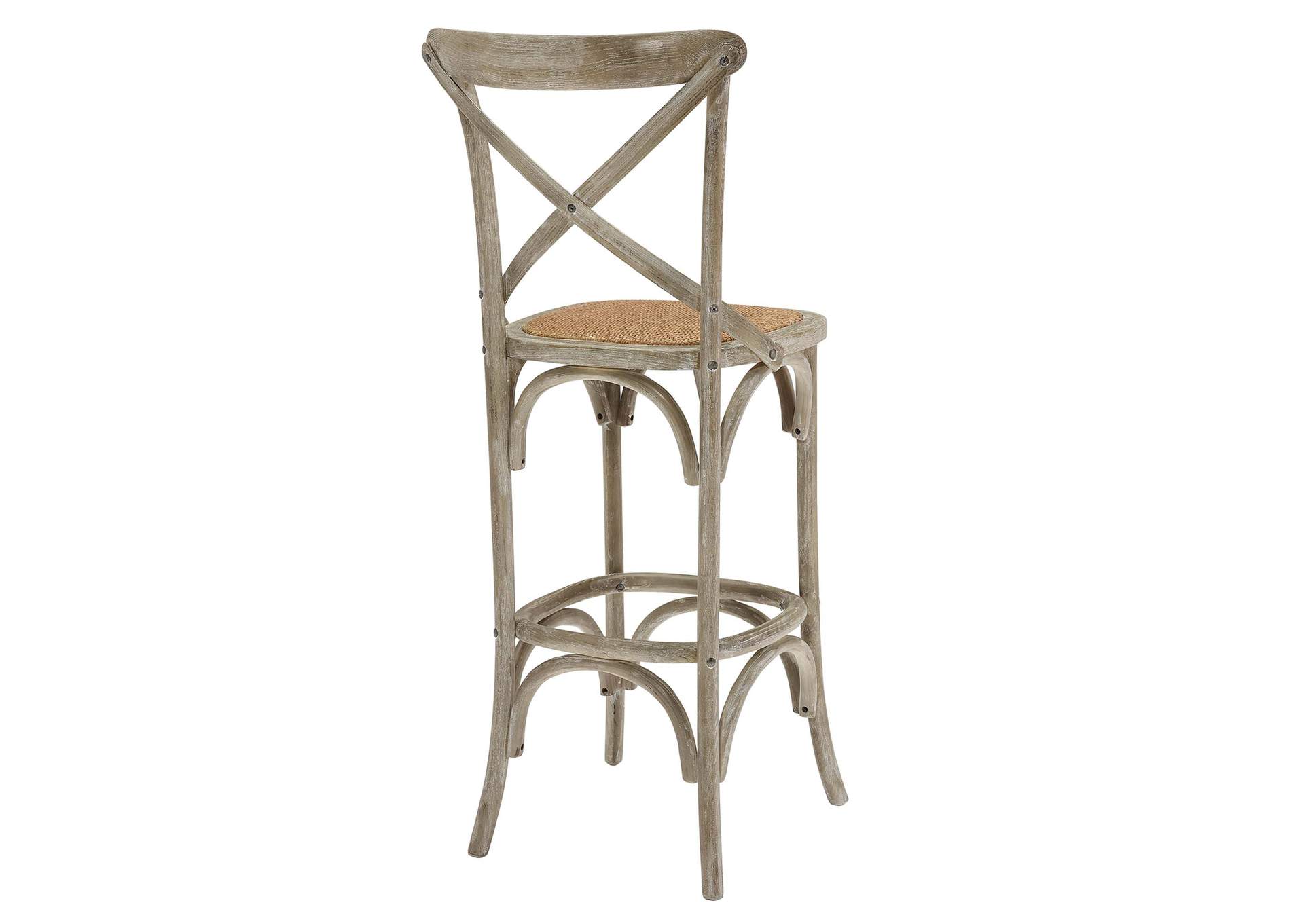 Gray Gear Bar Stool,Modway