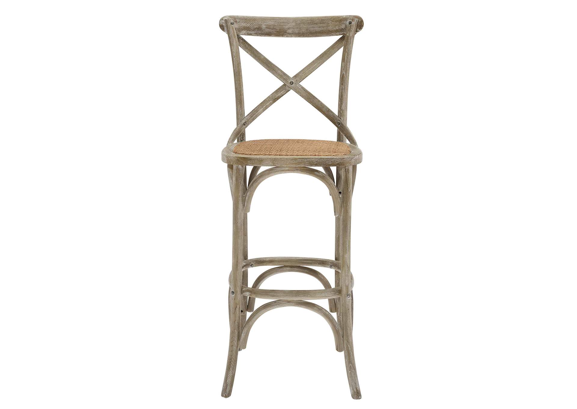 Gray Gear Bar Stool,Modway