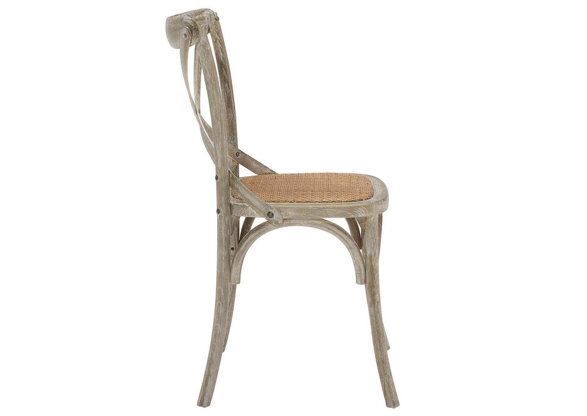 Gray Gear Dining Side Chair,Modway