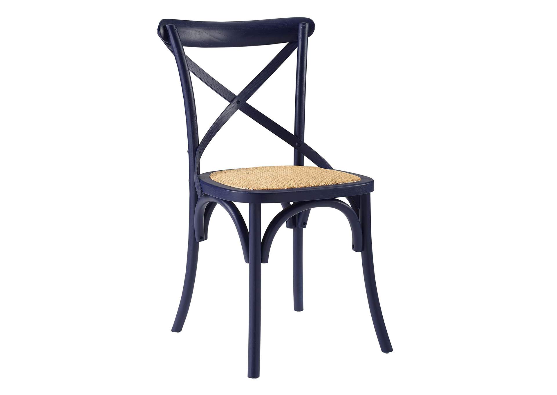 Midnight Blue Gear Dining Side Chair,Modway