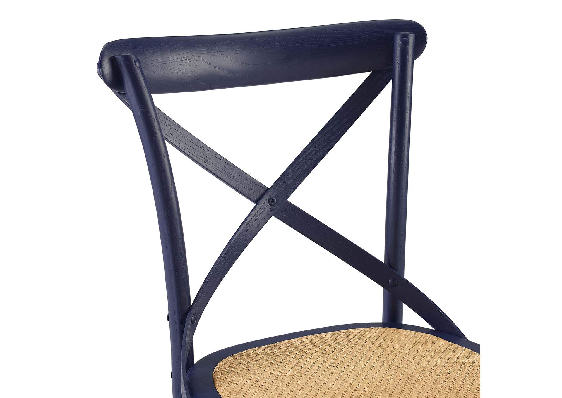 Midnight Blue Gear Dining Side Chair,Modway