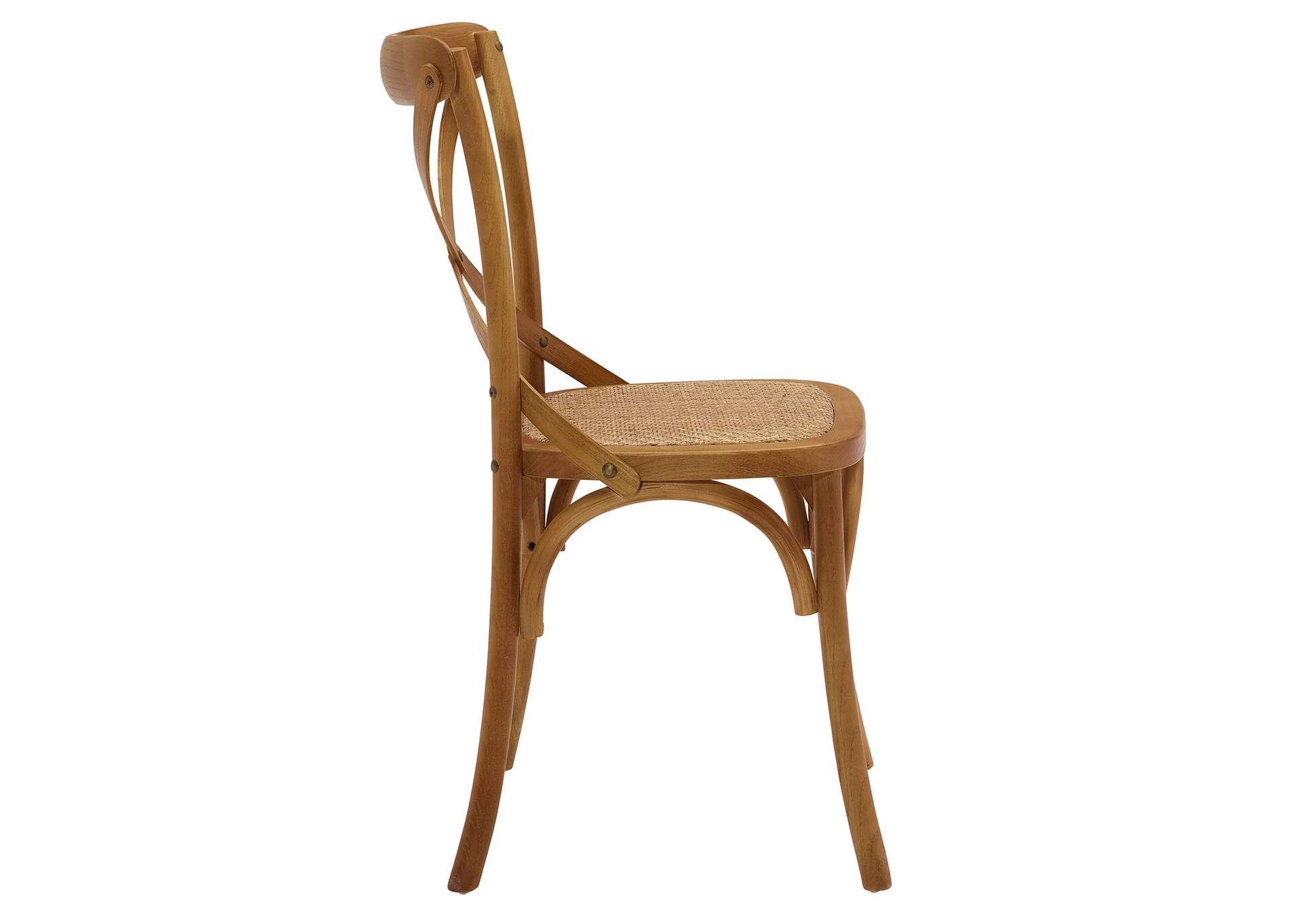 Walnut Gear Dining Side Chair,Modway