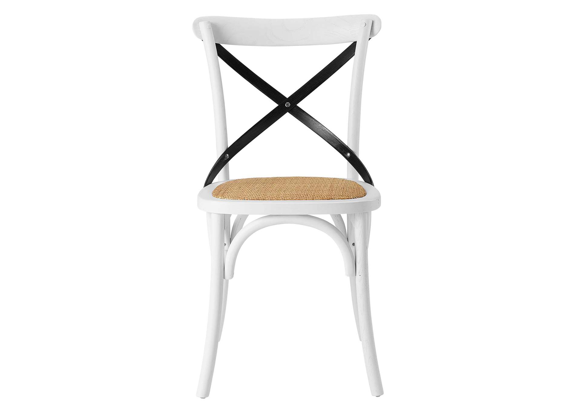 White Black Gear Dining Side Chair,Modway