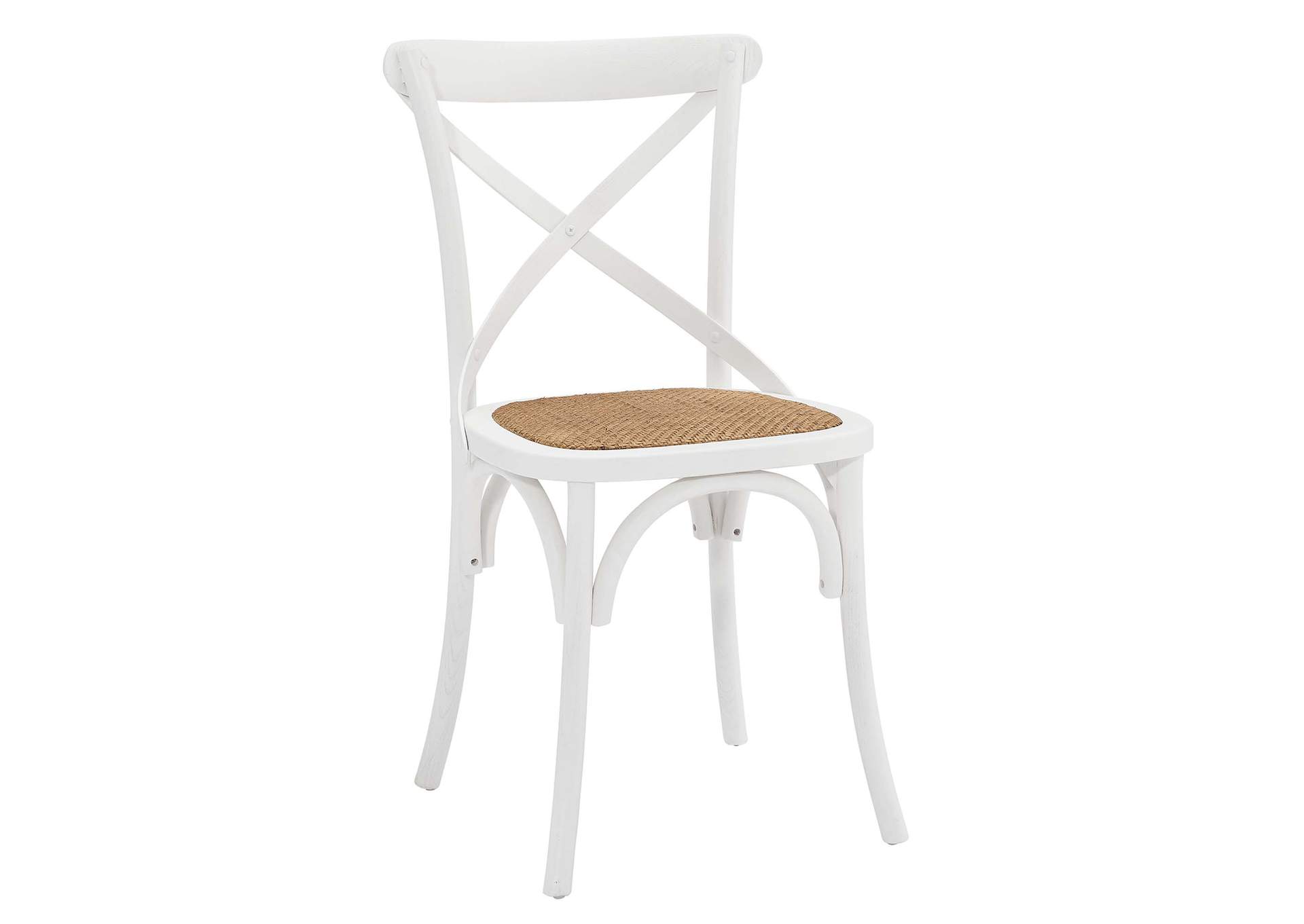 White Gear Dining Side Chair,Modway