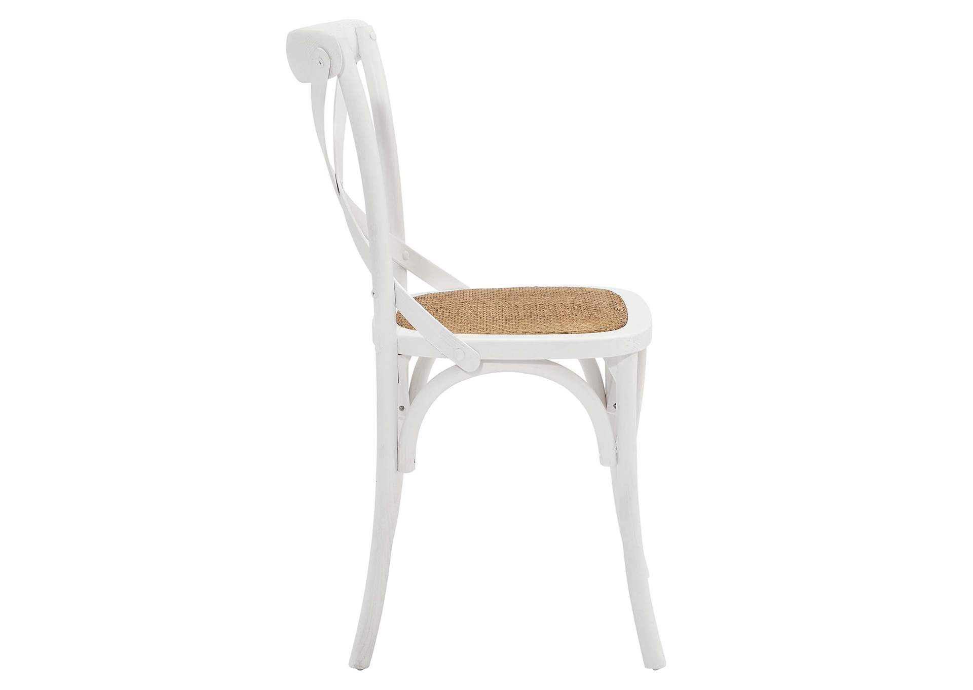 White Gear Dining Side Chair,Modway