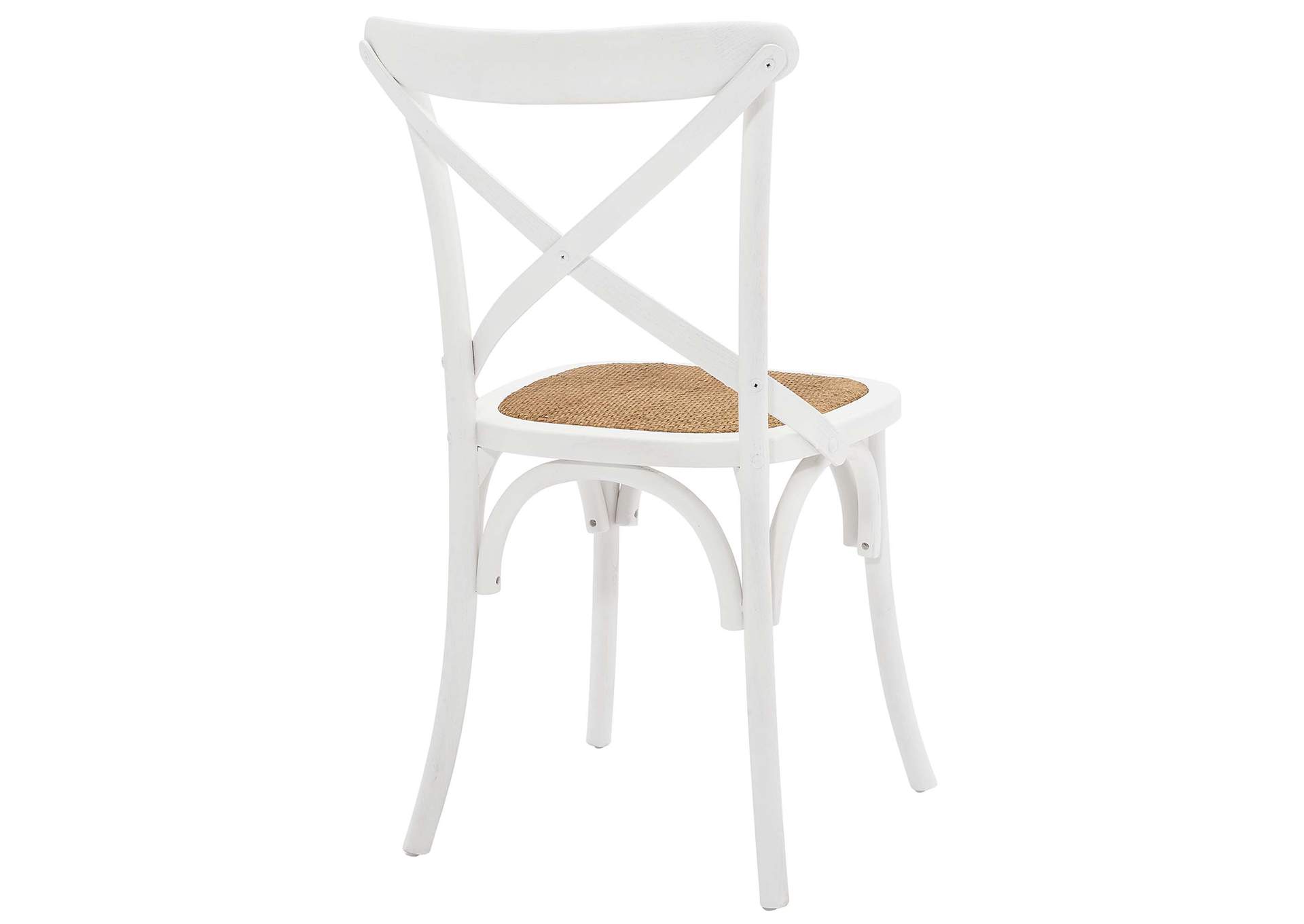 White Gear Dining Side Chair,Modway