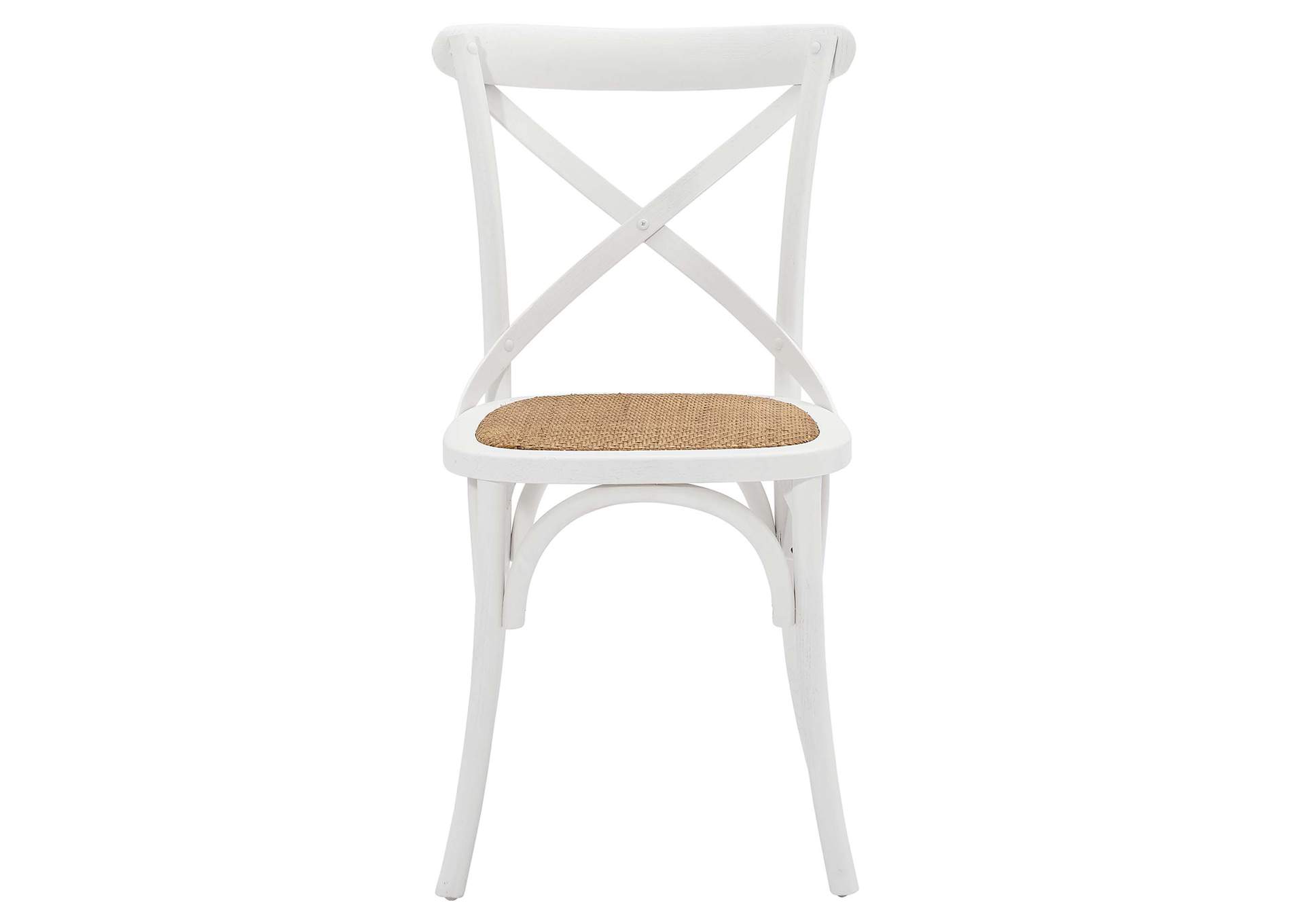 White Gear Dining Side Chair,Modway