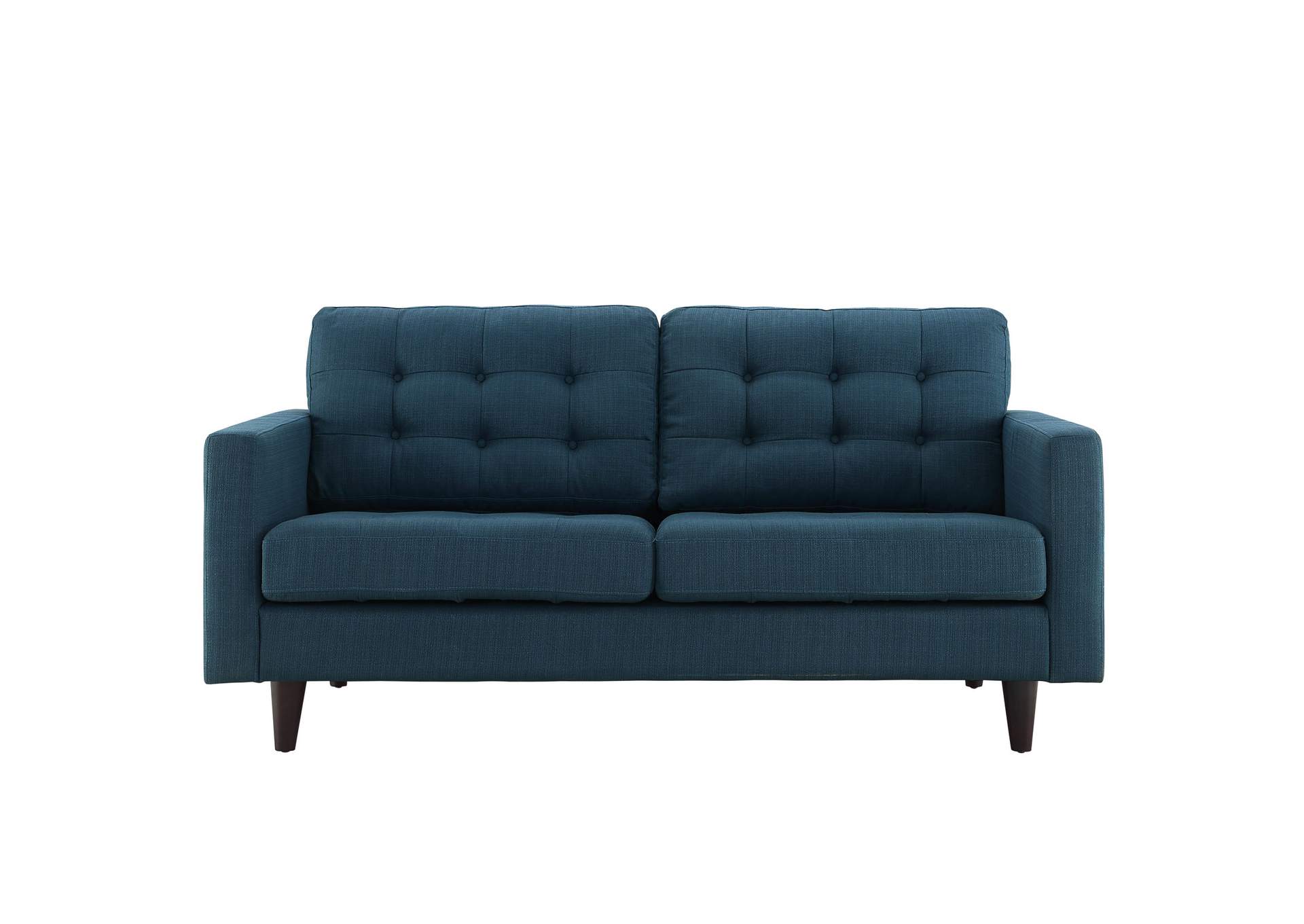 Azure Empress Upholstered Fabric Loveseat,Modway