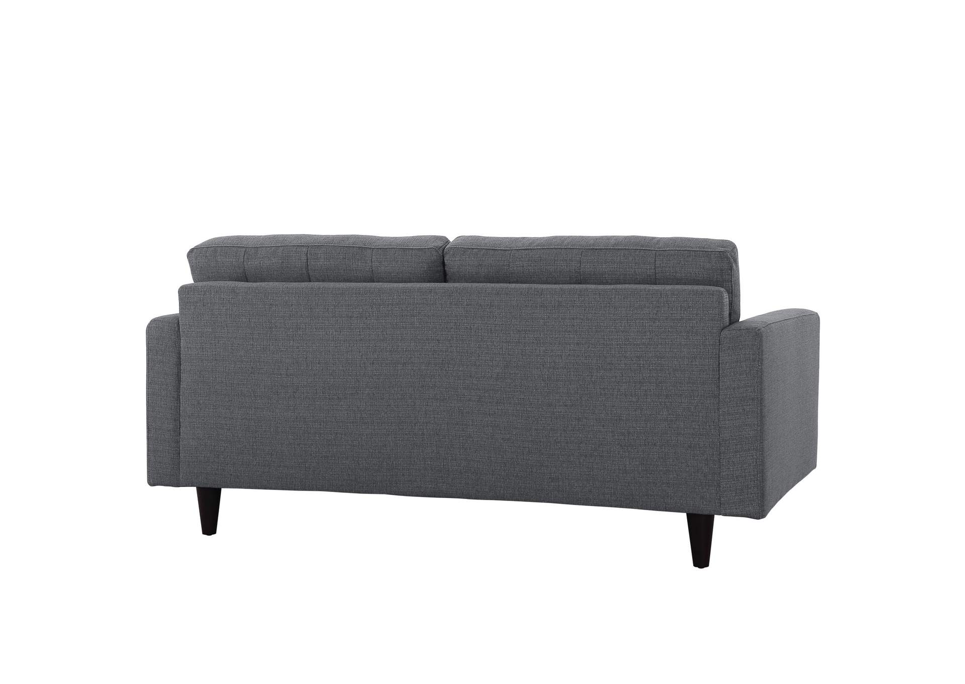 Gray Empress Upholstered Fabric Loveseat,Modway