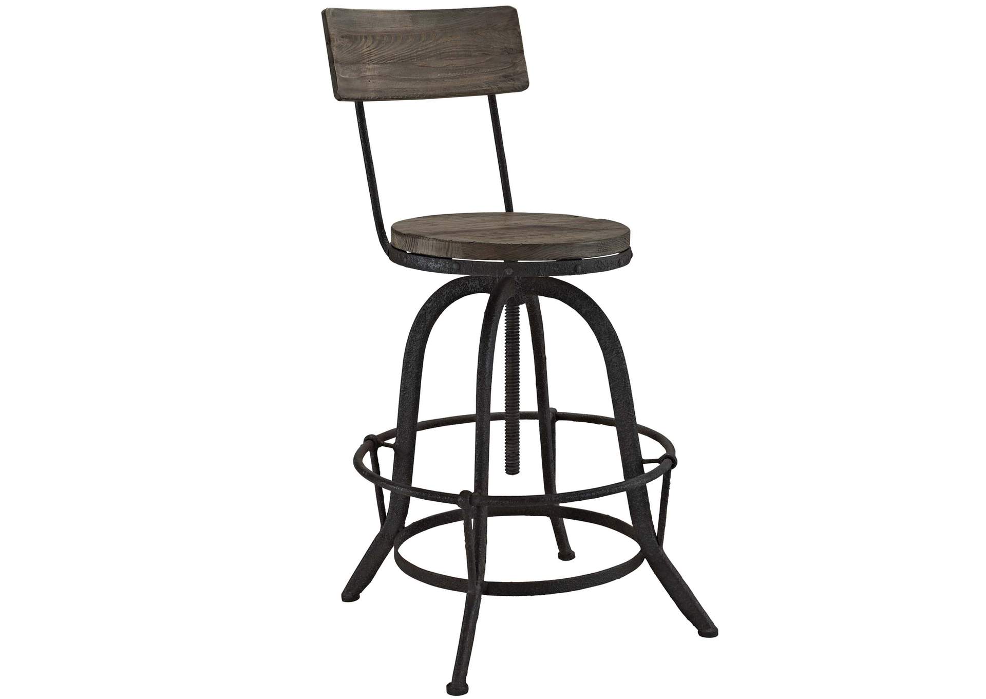 Brown Procure Bar Stool [Set of 2],Modway