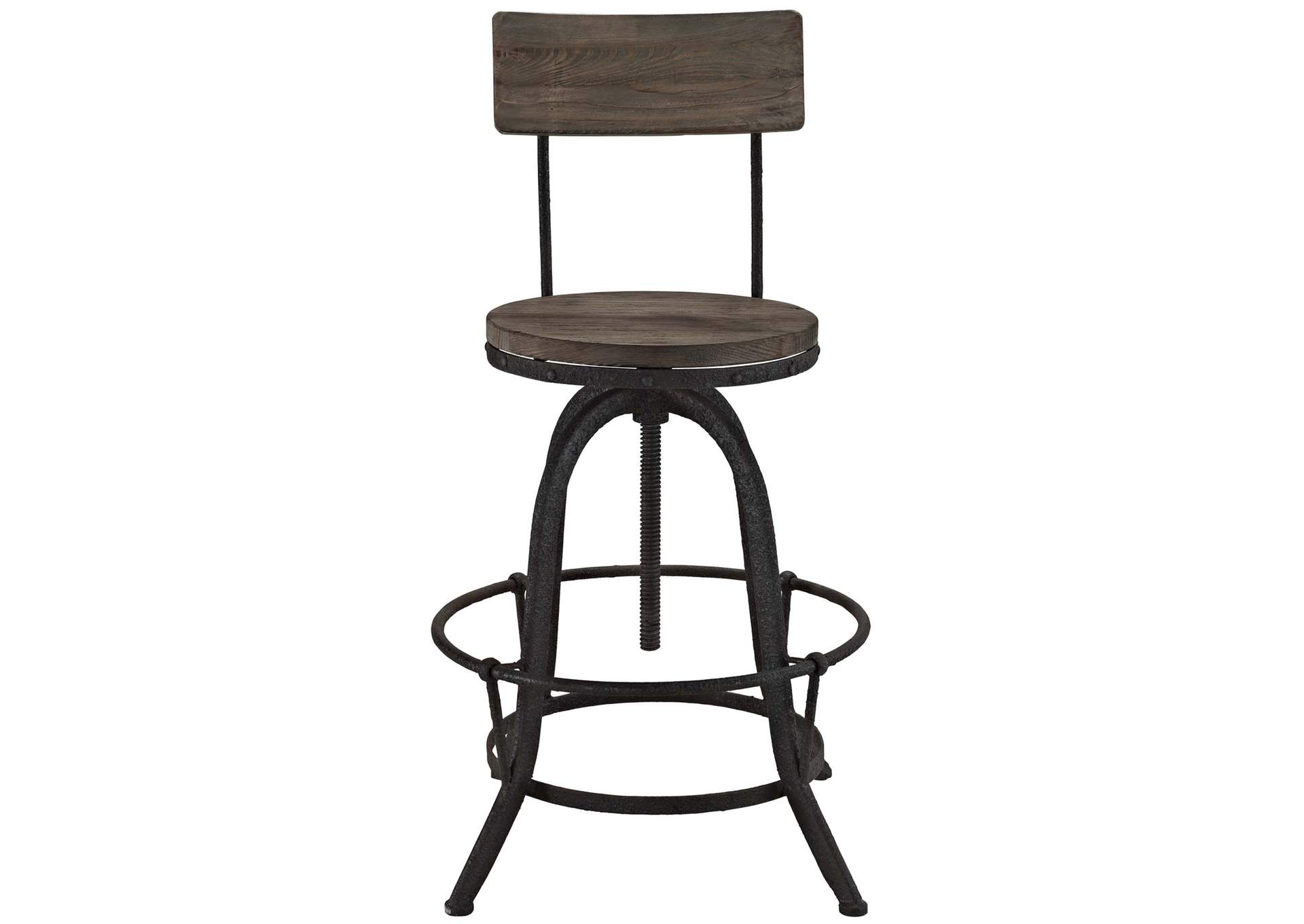 Brown Procure Bar Stool [Set of 2],Modway