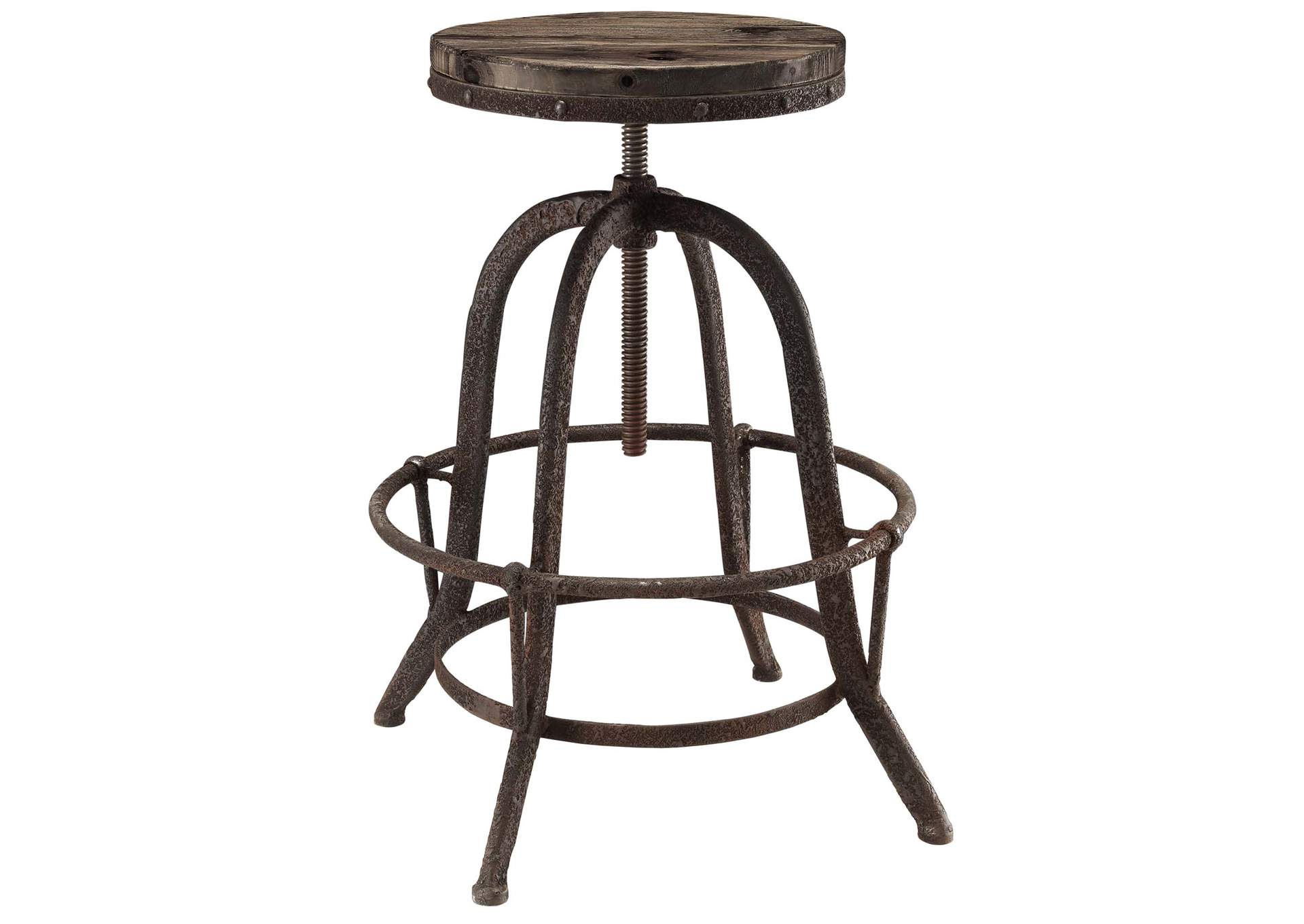 Brown Collect Bar Stool [Set of 4],Modway