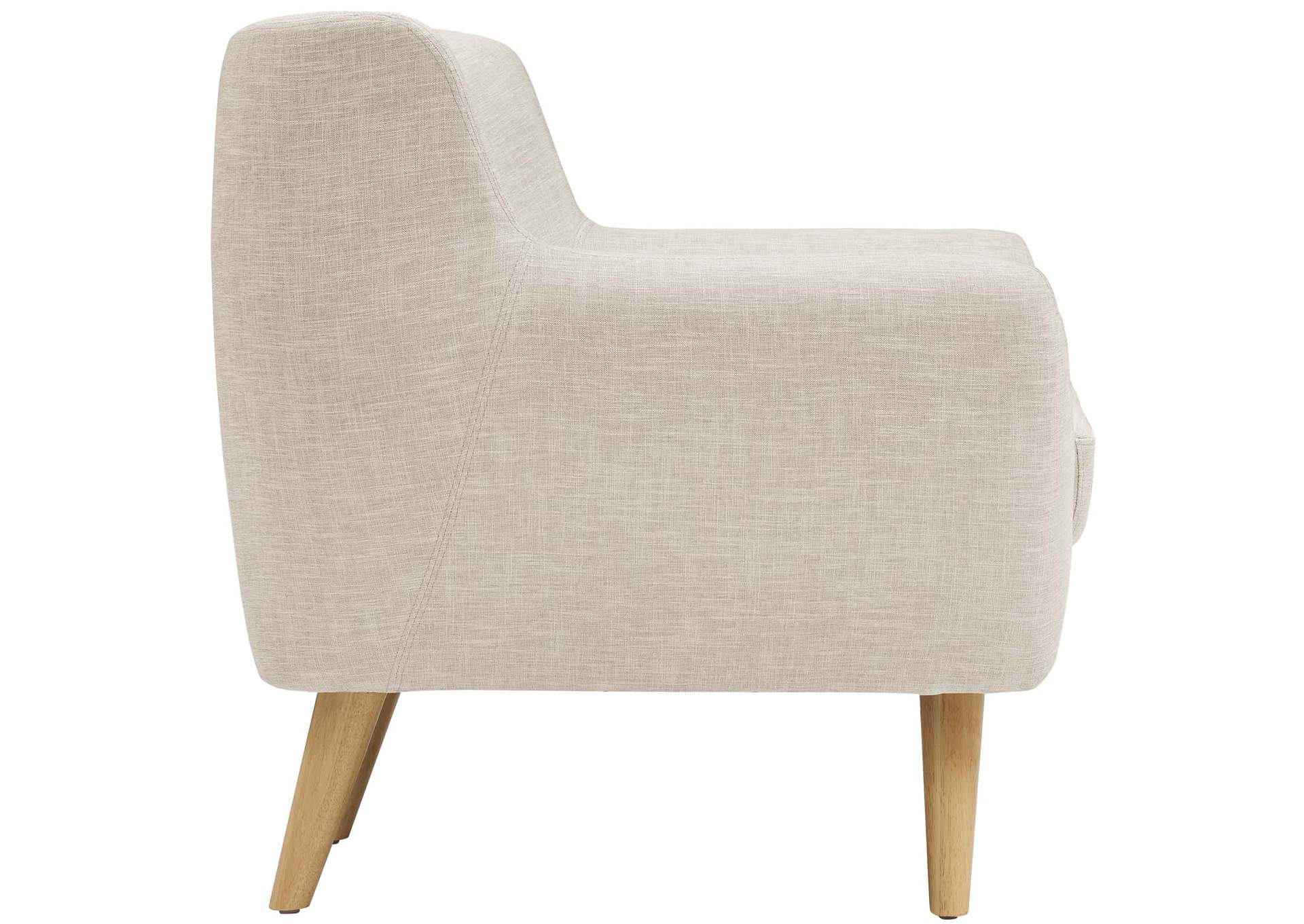 Beige Remark Upholstered Fabric Arm Chair,Modway