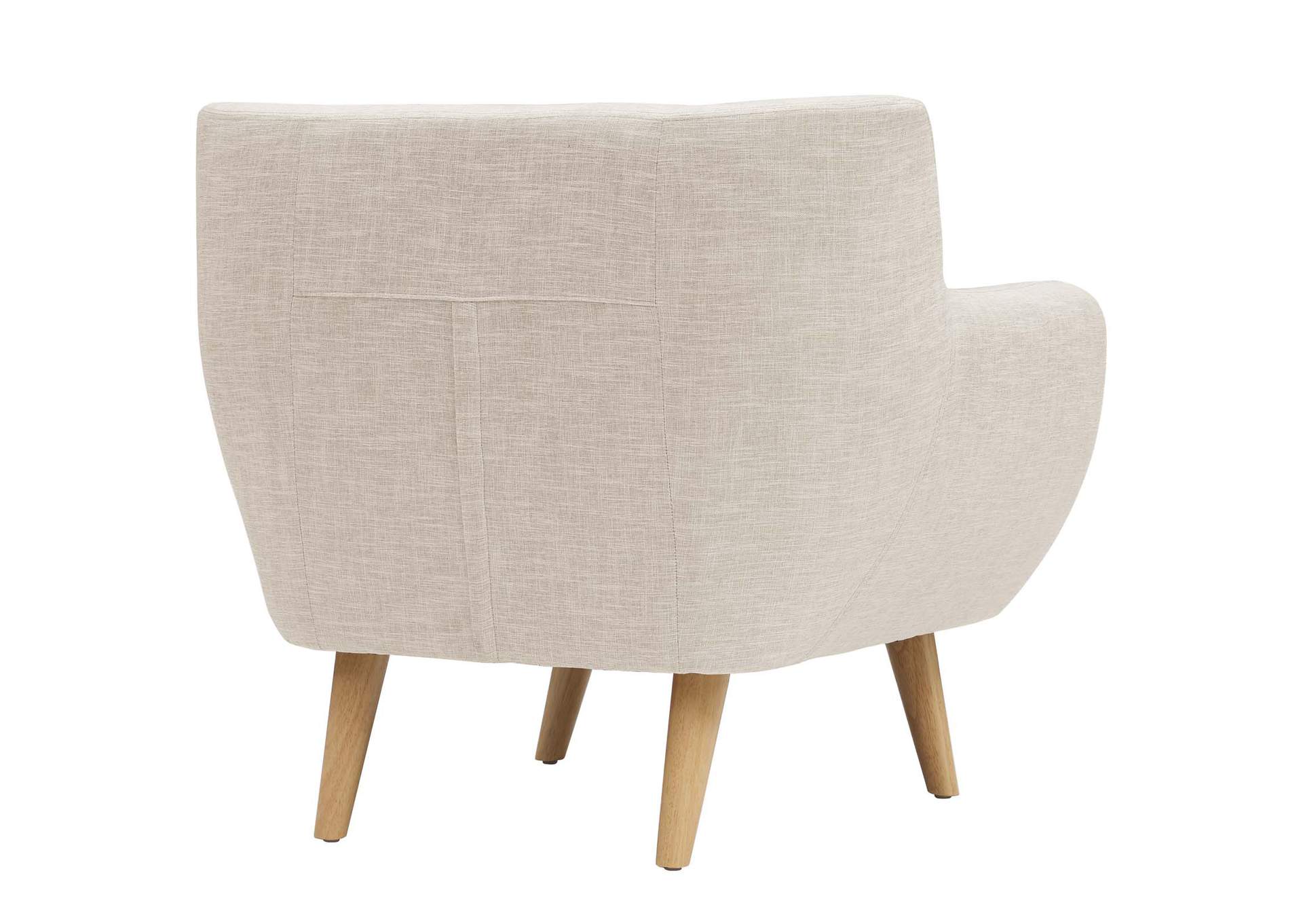 Beige Remark Upholstered Fabric Arm Chair,Modway