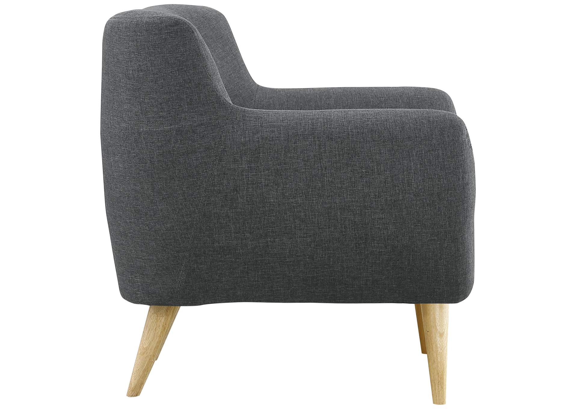 Gray Remark Upholstered Fabric Arm Chair,Modway