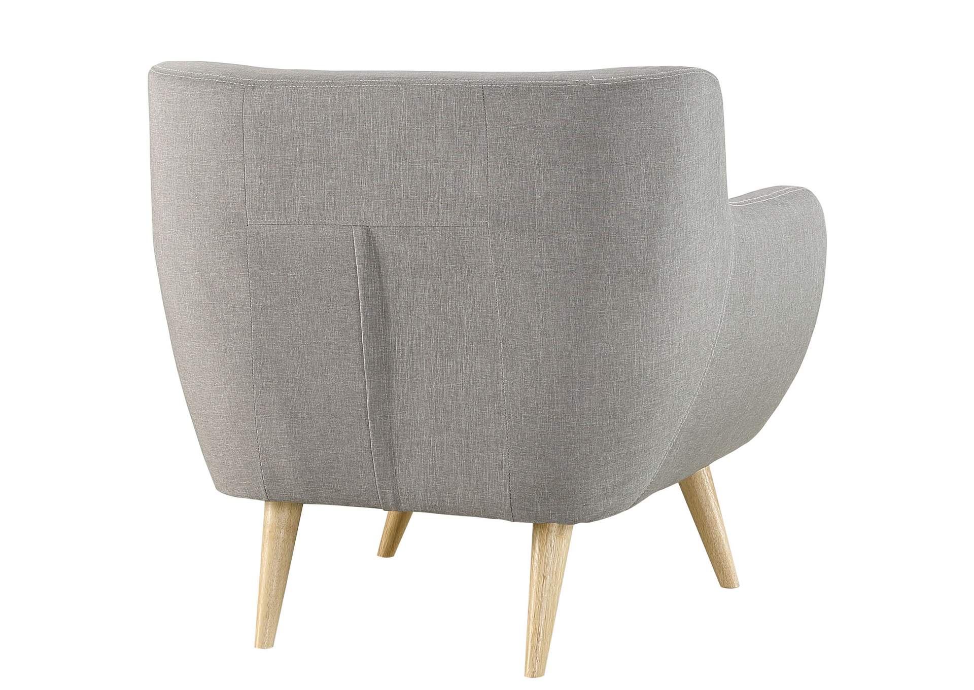 Light Gray Remark Upholstered Fabric Arm Chair,Modway