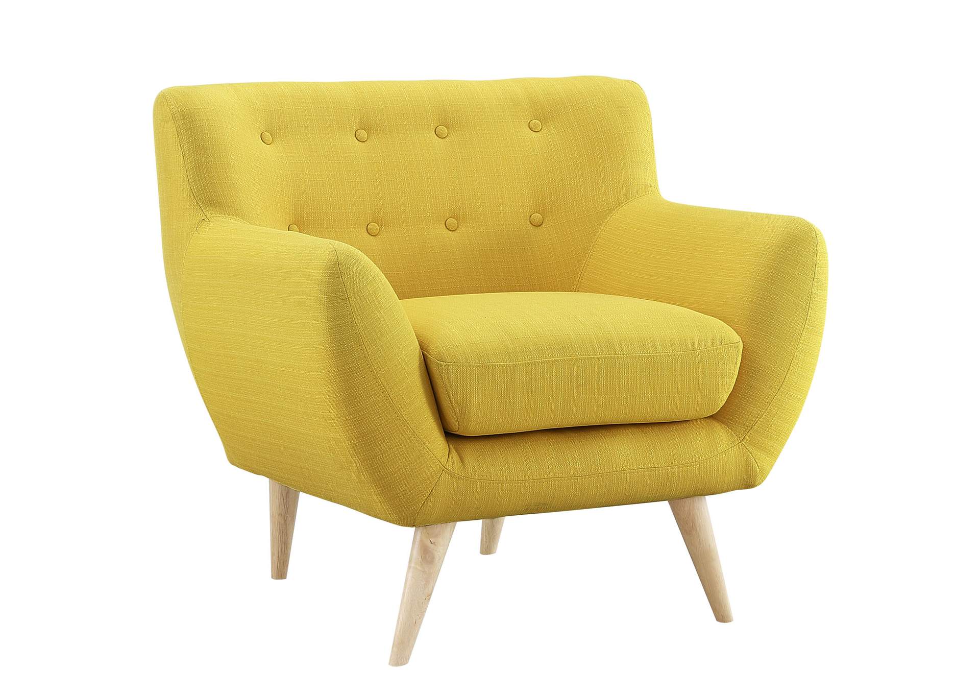 Sunny Remark Upholstered Fabric Arm Chair,Modway