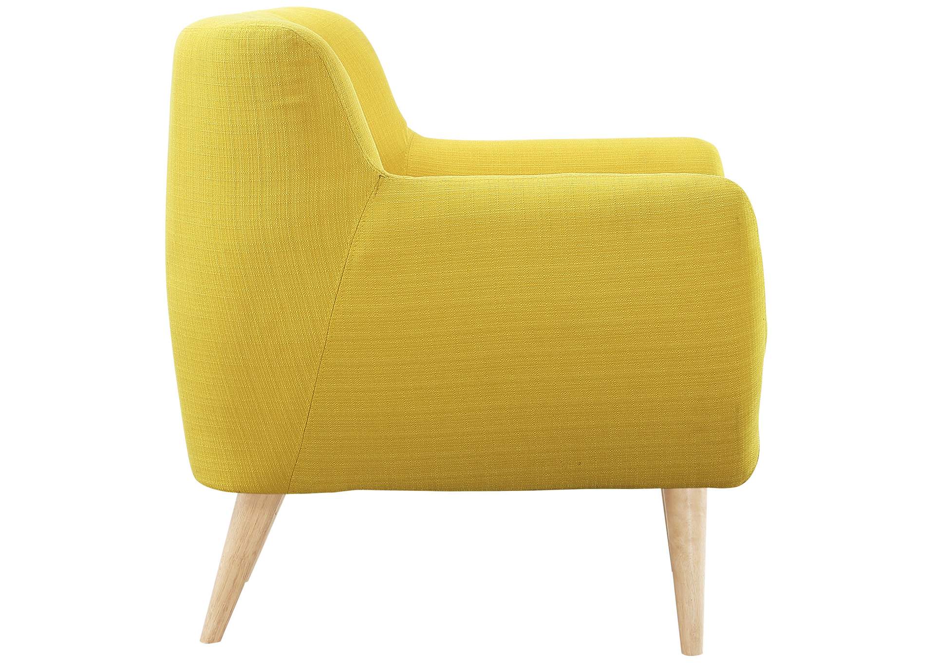 Sunny Remark Upholstered Fabric Arm Chair,Modway