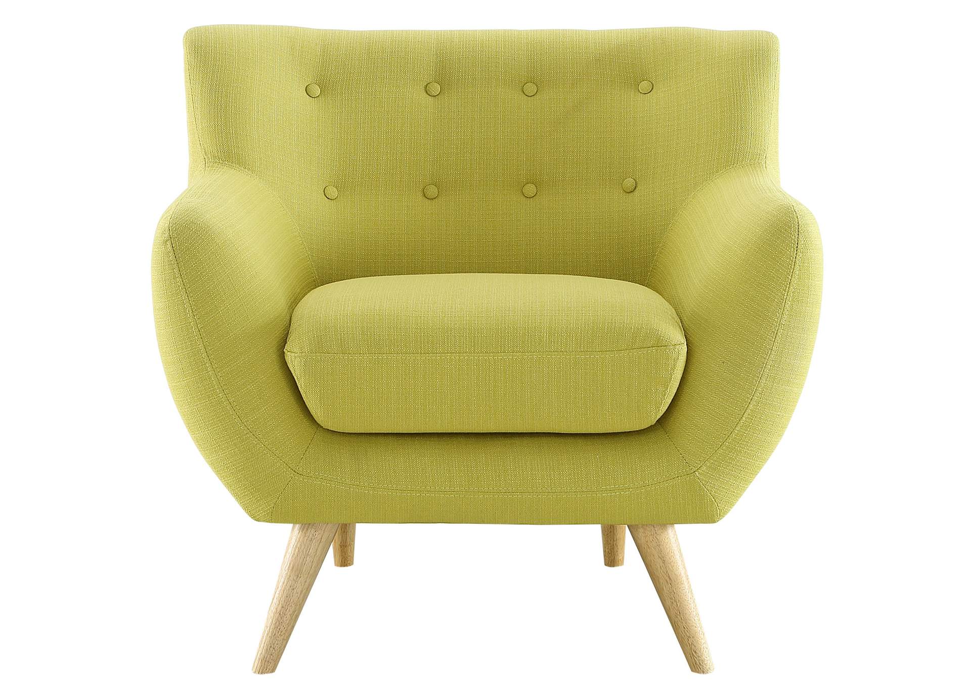 Wheatgrass Remark Upholstered Fabric Arm Chair,Modway