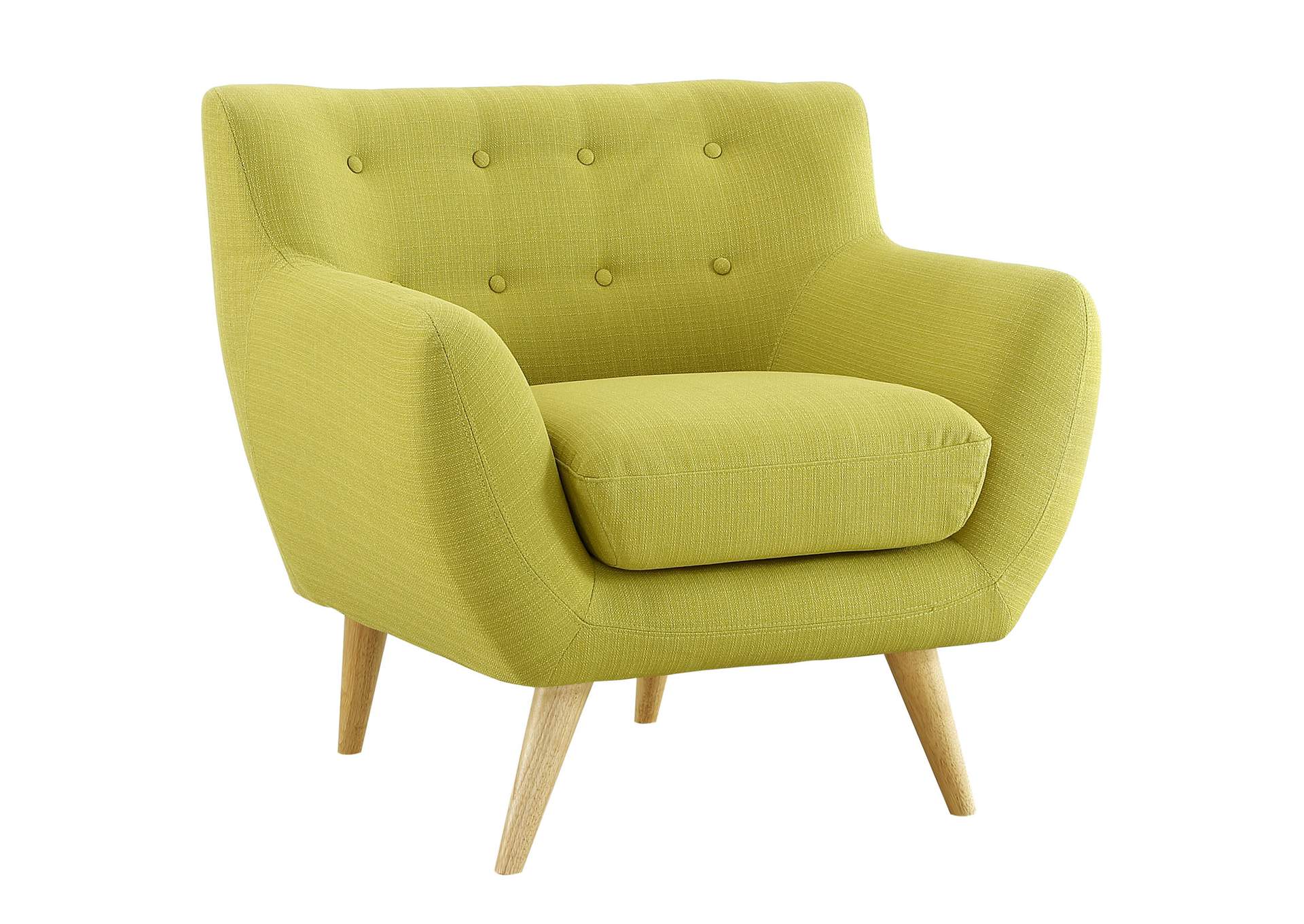 Wheatgrass Remark Upholstered Fabric Arm Chair,Modway