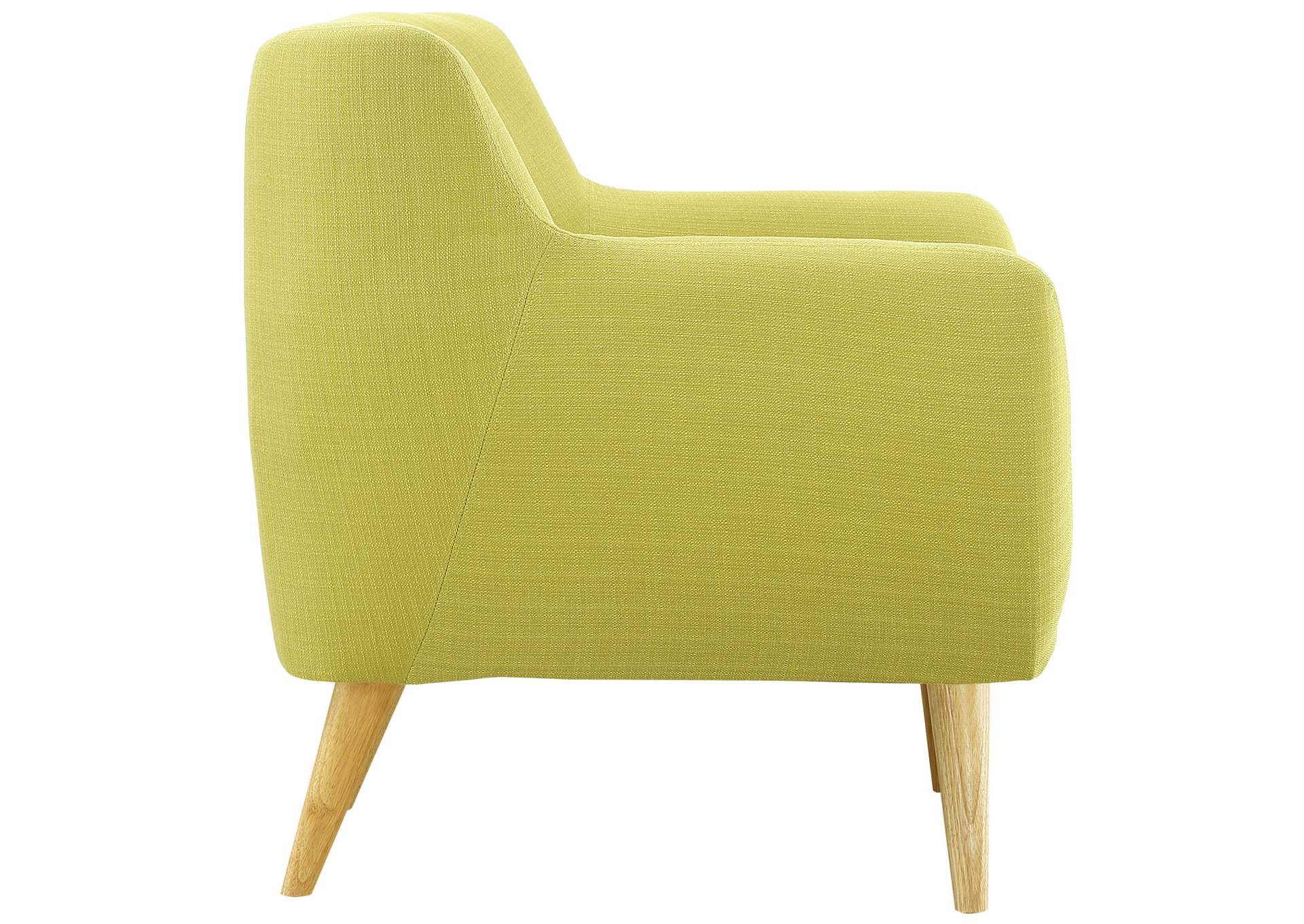 Wheatgrass Remark Upholstered Fabric Arm Chair,Modway