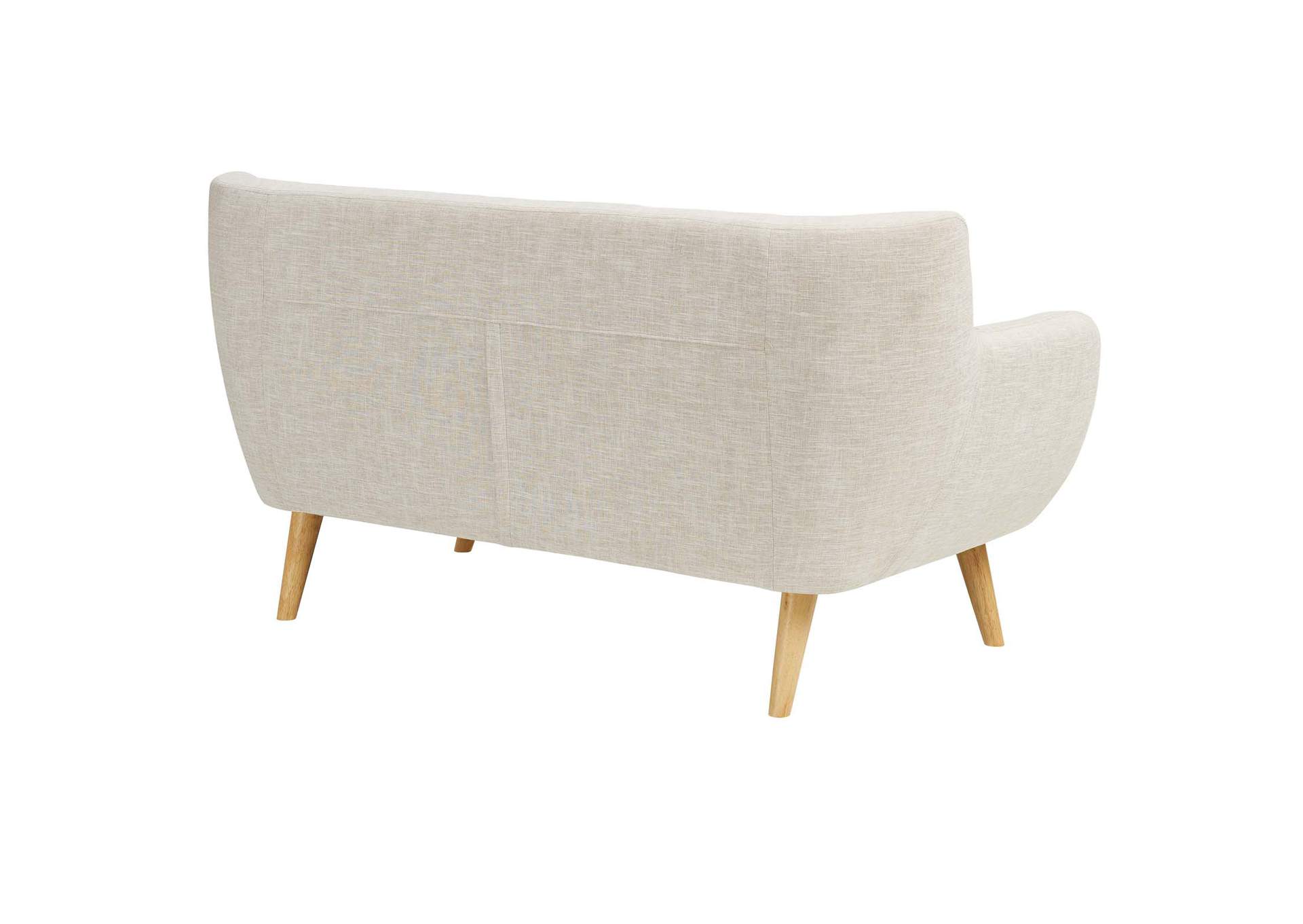 Beige Remark Upholstered Fabric Loveseat,Modway