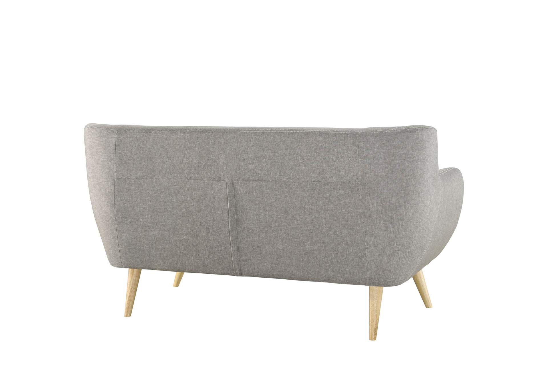 Light Gray Remark Upholstered Fabric Loveseat,Modway