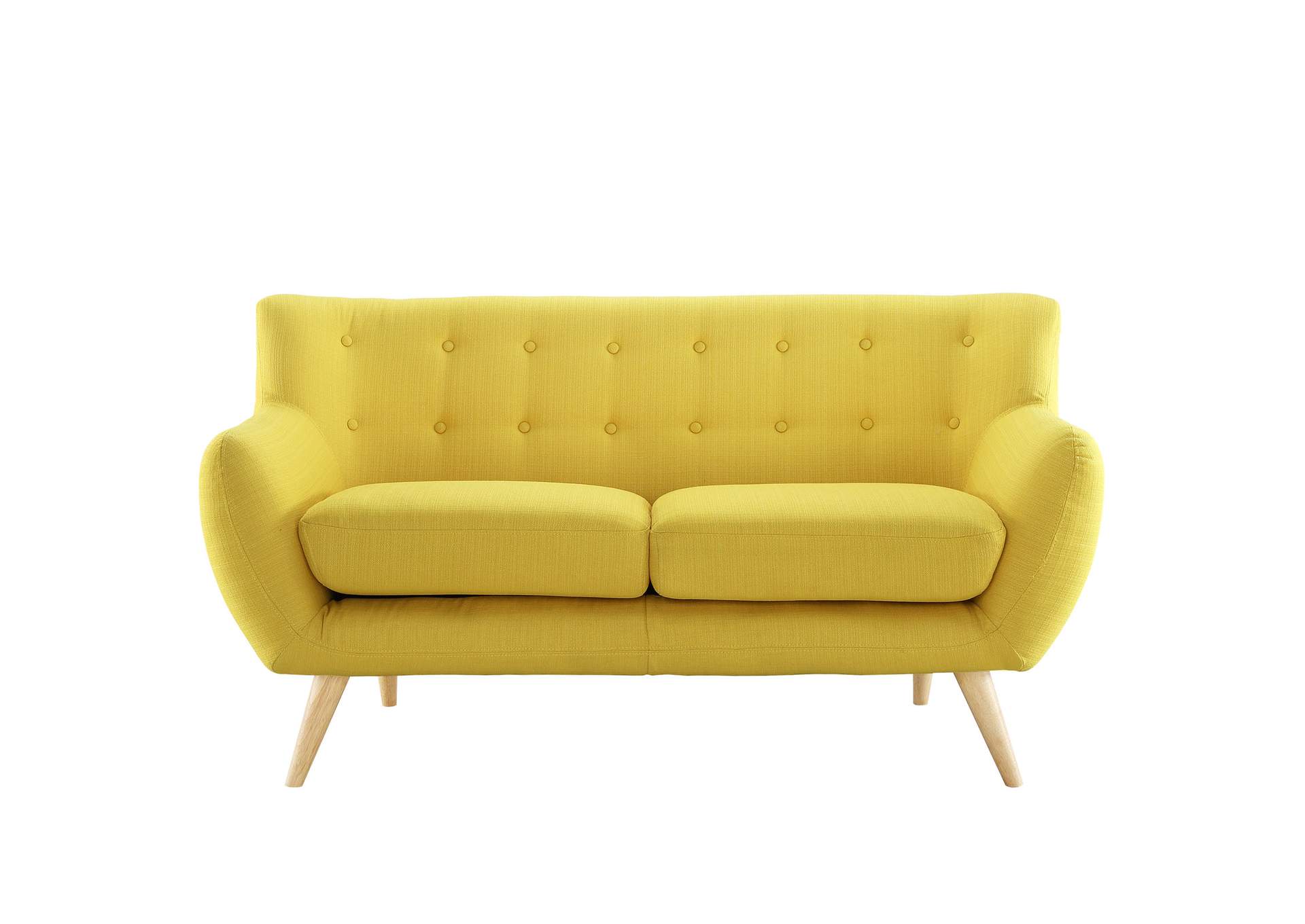 Sunny Remark Upholstered Fabric Loveseat,Modway