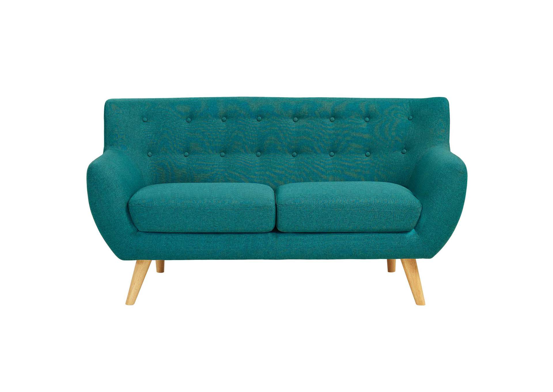 Teal Remark Upholstered Fabric Loveseat,Modway