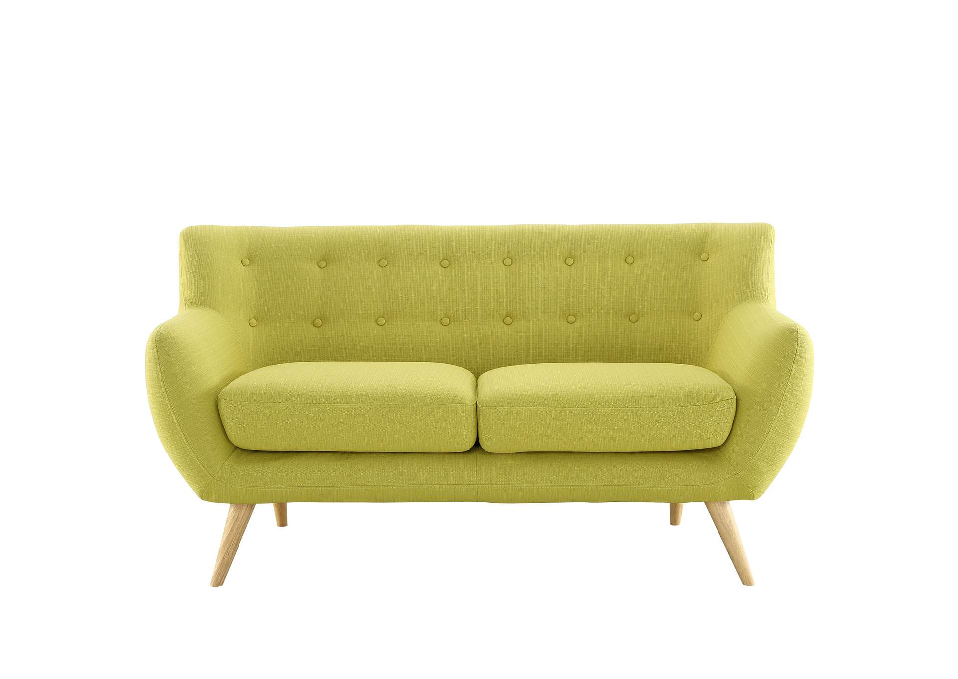 Wheatgrass Remark Upholstered Fabric Loveseat,Modway