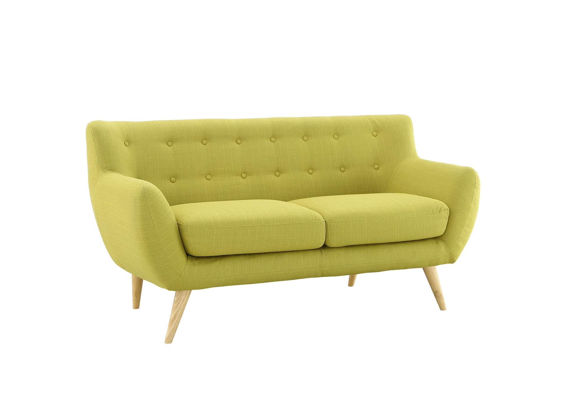 Wheatgrass Remark Upholstered Fabric Loveseat,Modway