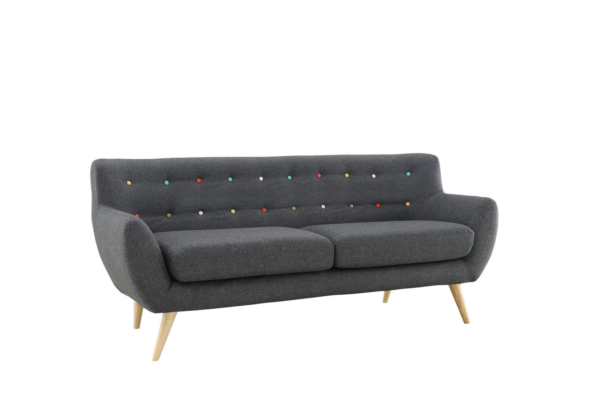 Gray Remark Upholstered Fabric Sofa,Modway