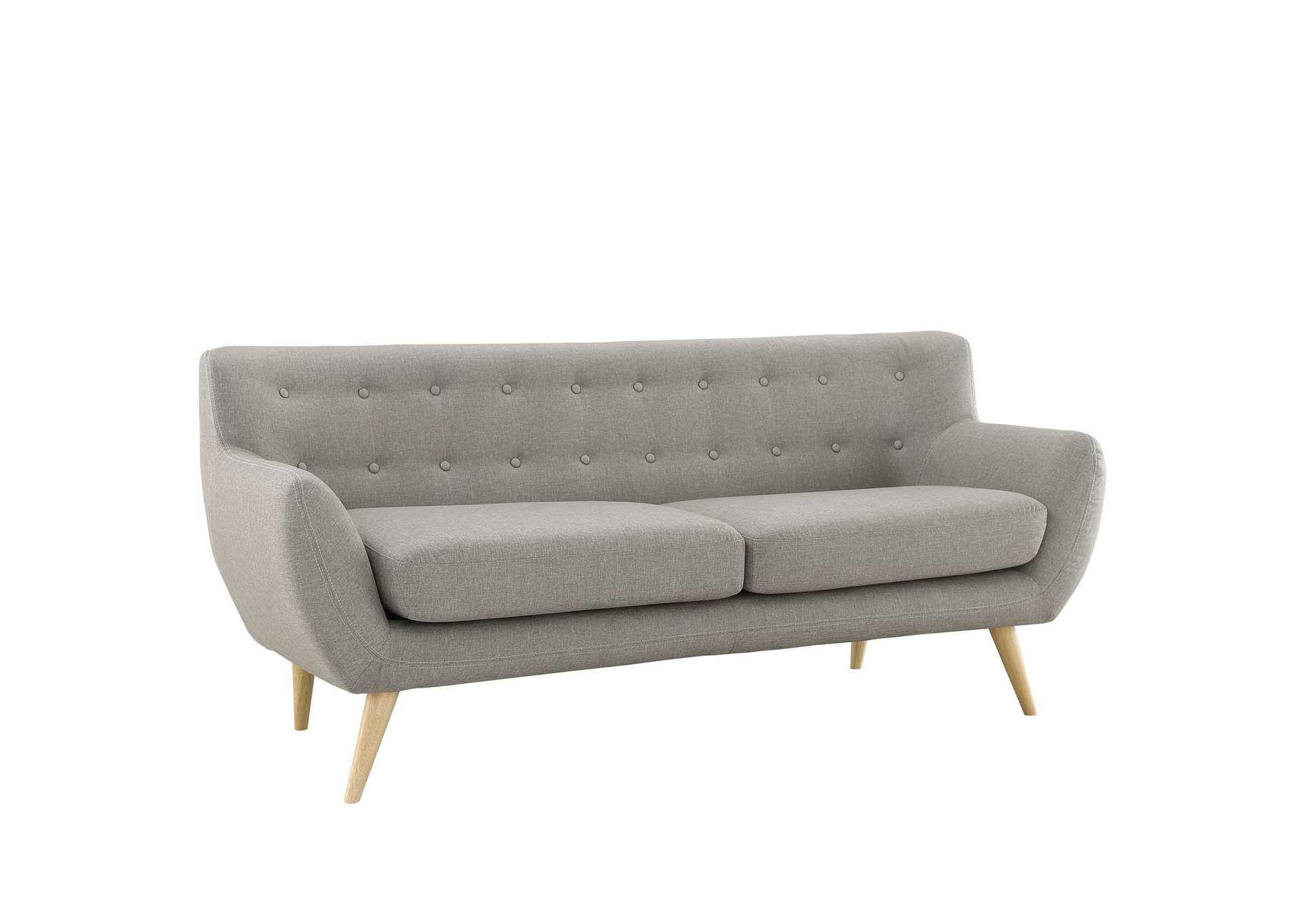 Light Gray Remark Upholstered Fabric Sofa,Modway