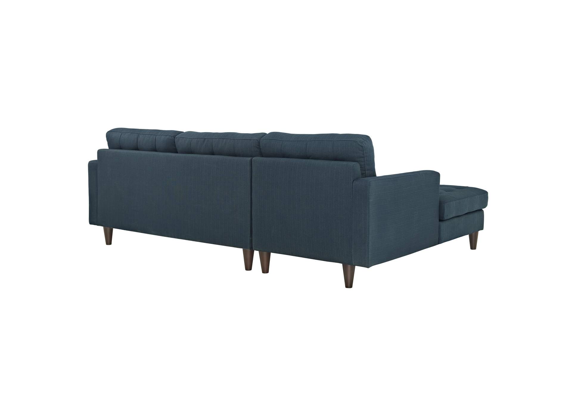 Azure Empress Left-Facing Upholstered Fabric Sectional Sofa,Modway