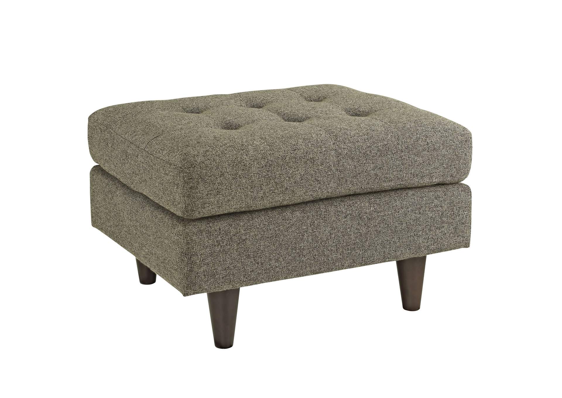 Oatmeal Empress Upholstered Fabric Ottoman,Modway