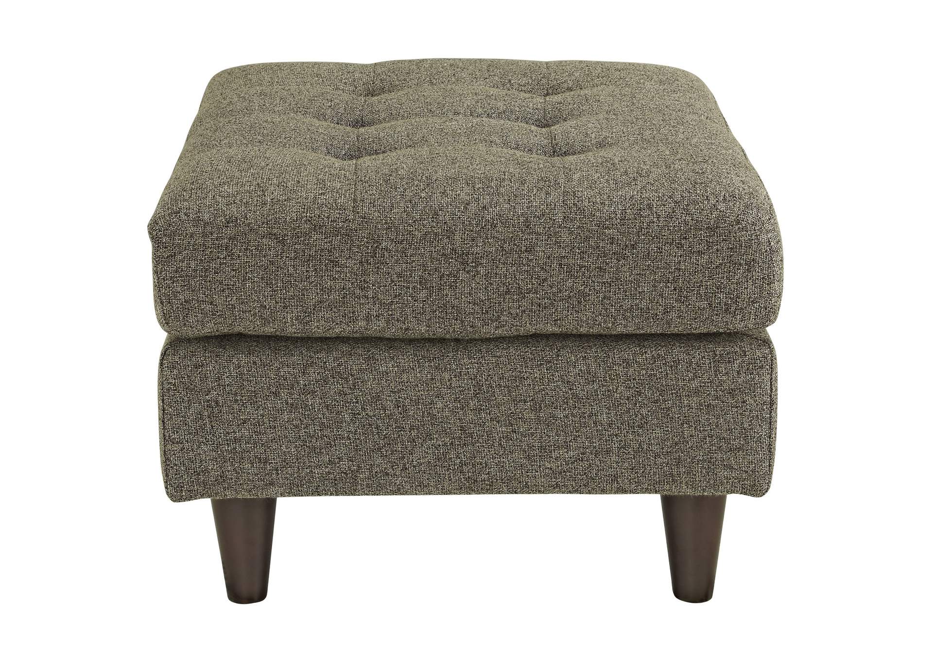 Oatmeal Empress Upholstered Fabric Ottoman,Modway