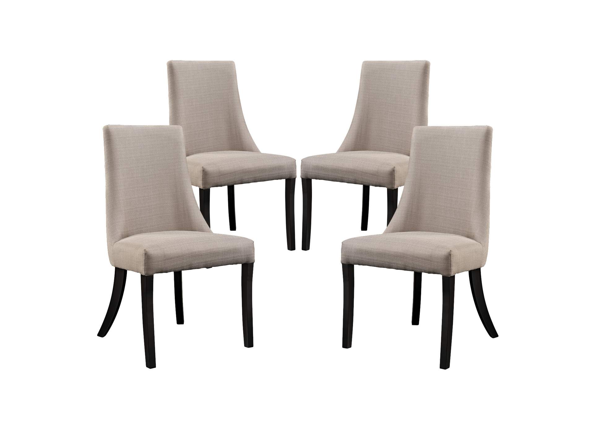 Beige Reverie Dining Side Chair [Set of 4],Modway