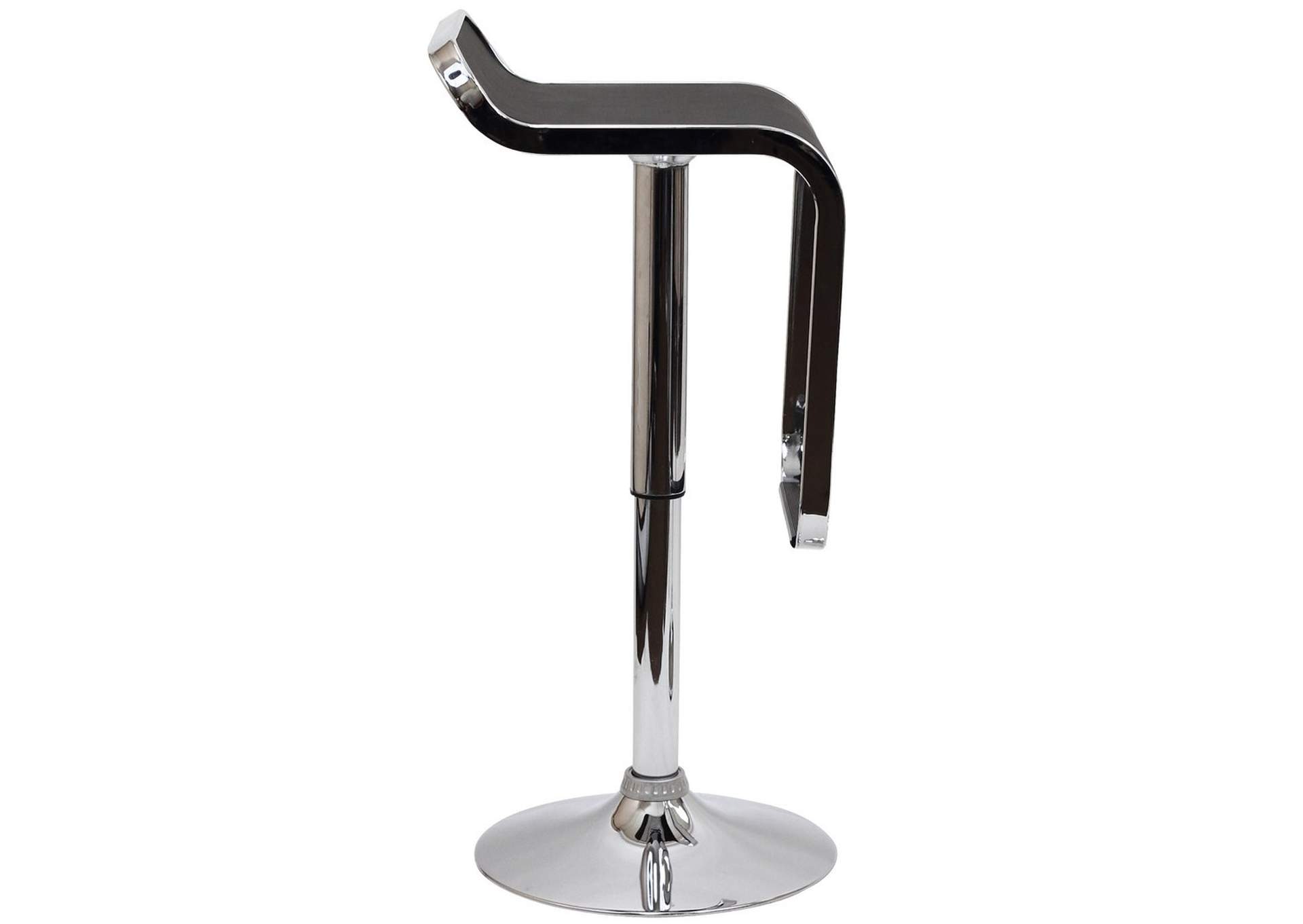 Black LEM Vinyl Bar Stool,Modway