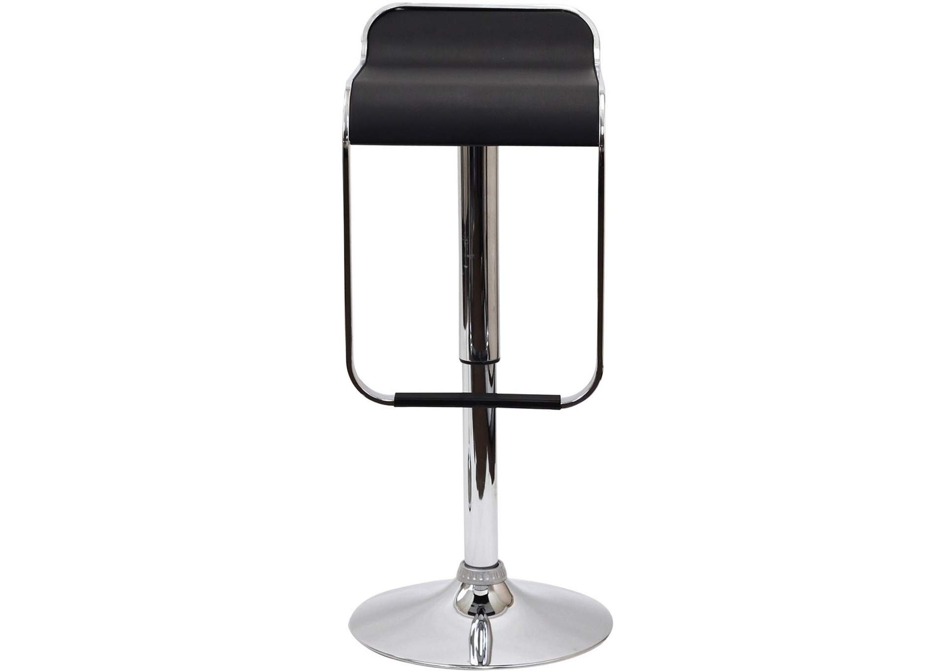 Black LEM Vinyl Bar Stool,Modway