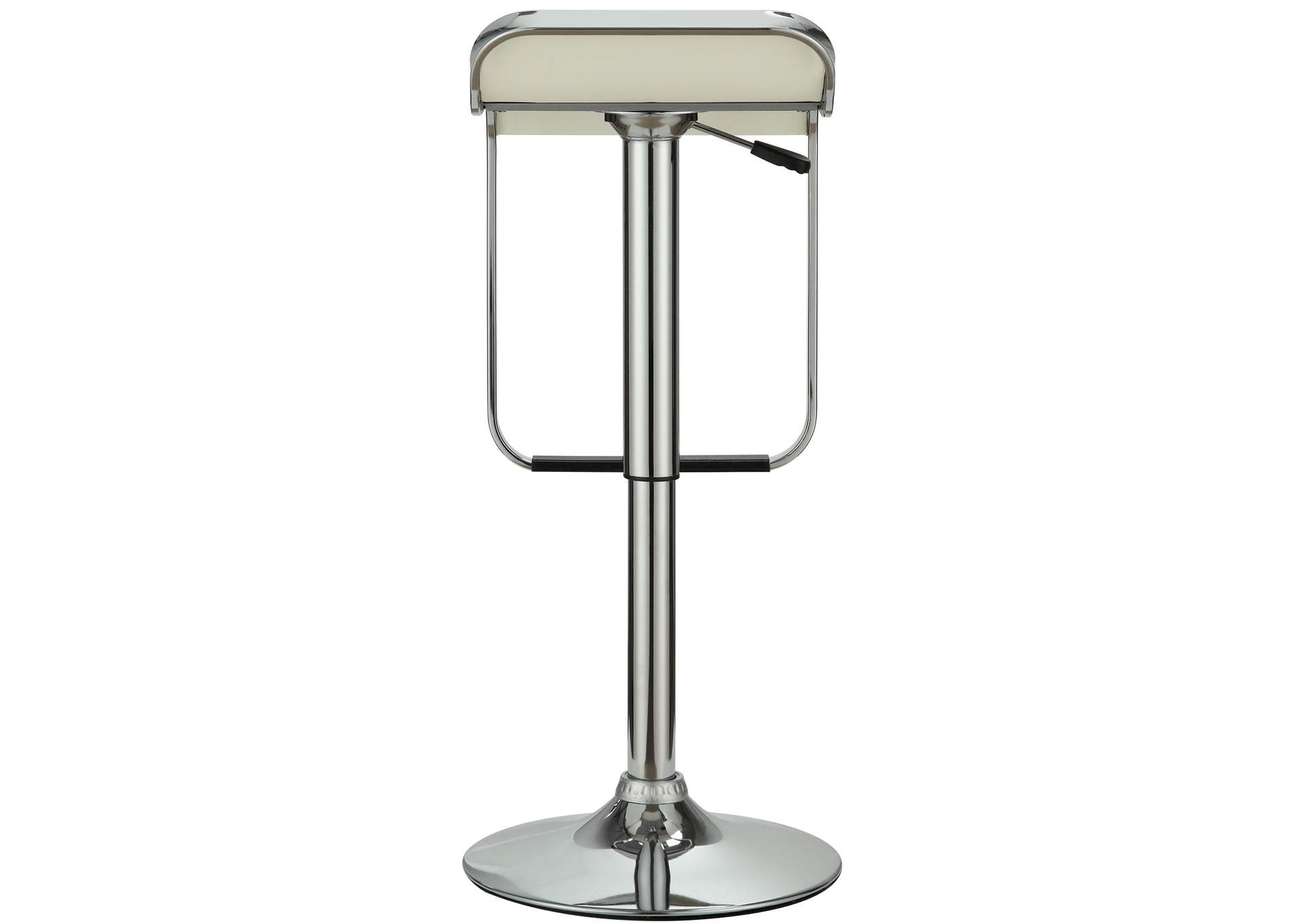 White LEM Vinyl Bar Stool,Modway