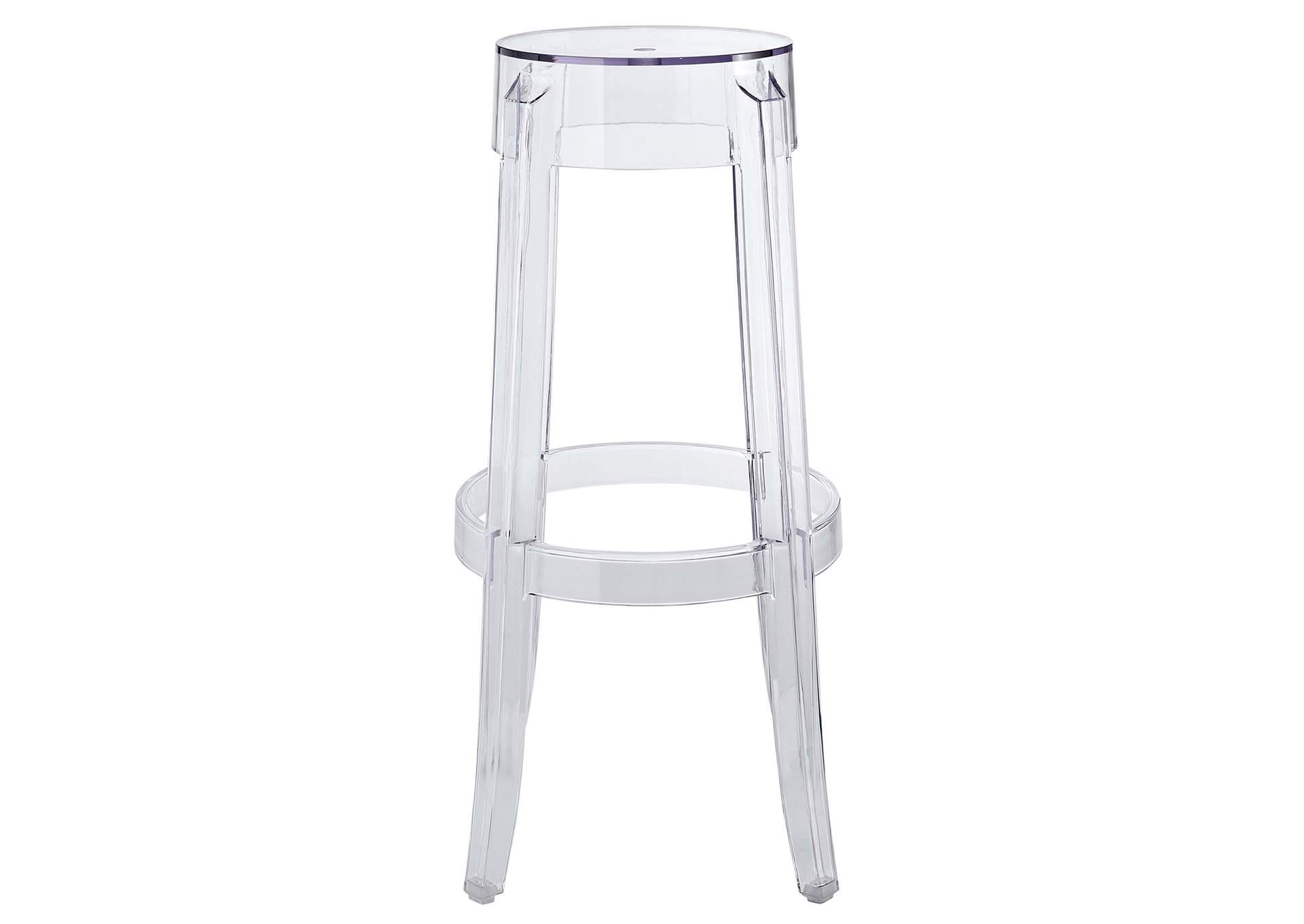 Clear Casper Bar Stool,Modway