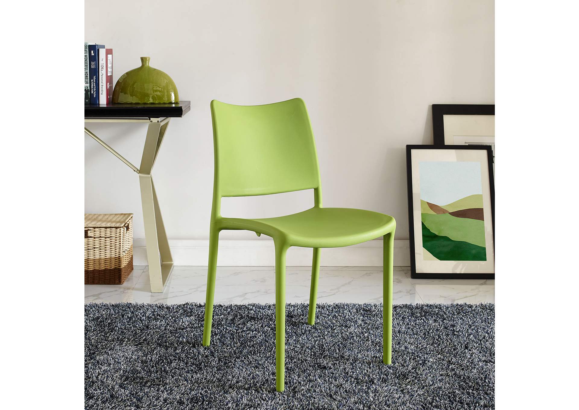 Green Hipster Dining Side Chair,Modway