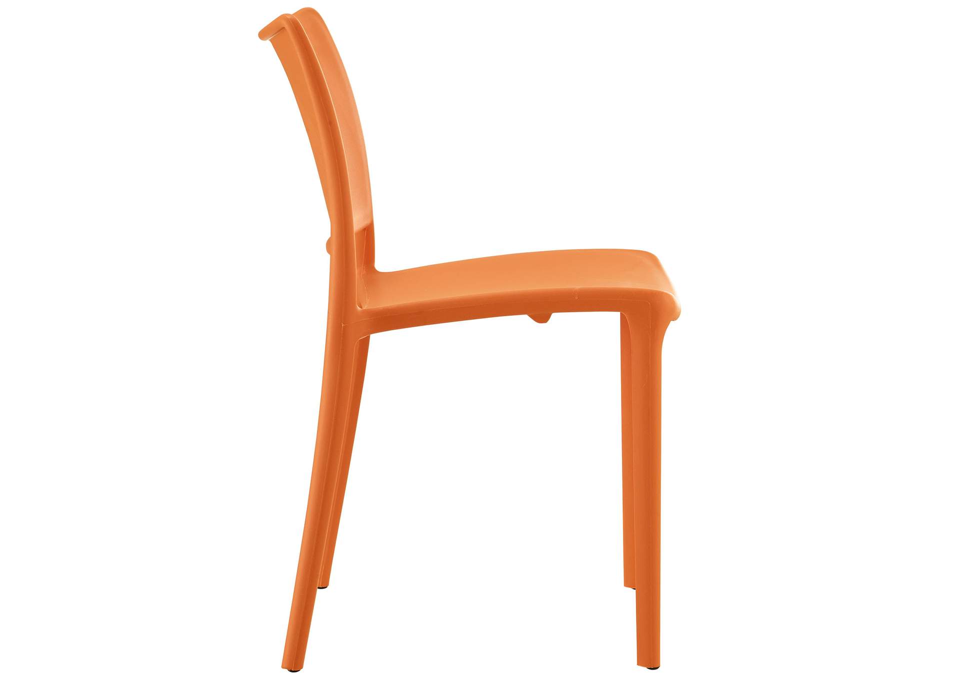 Orange Hipster Dining Side Chair,Modway