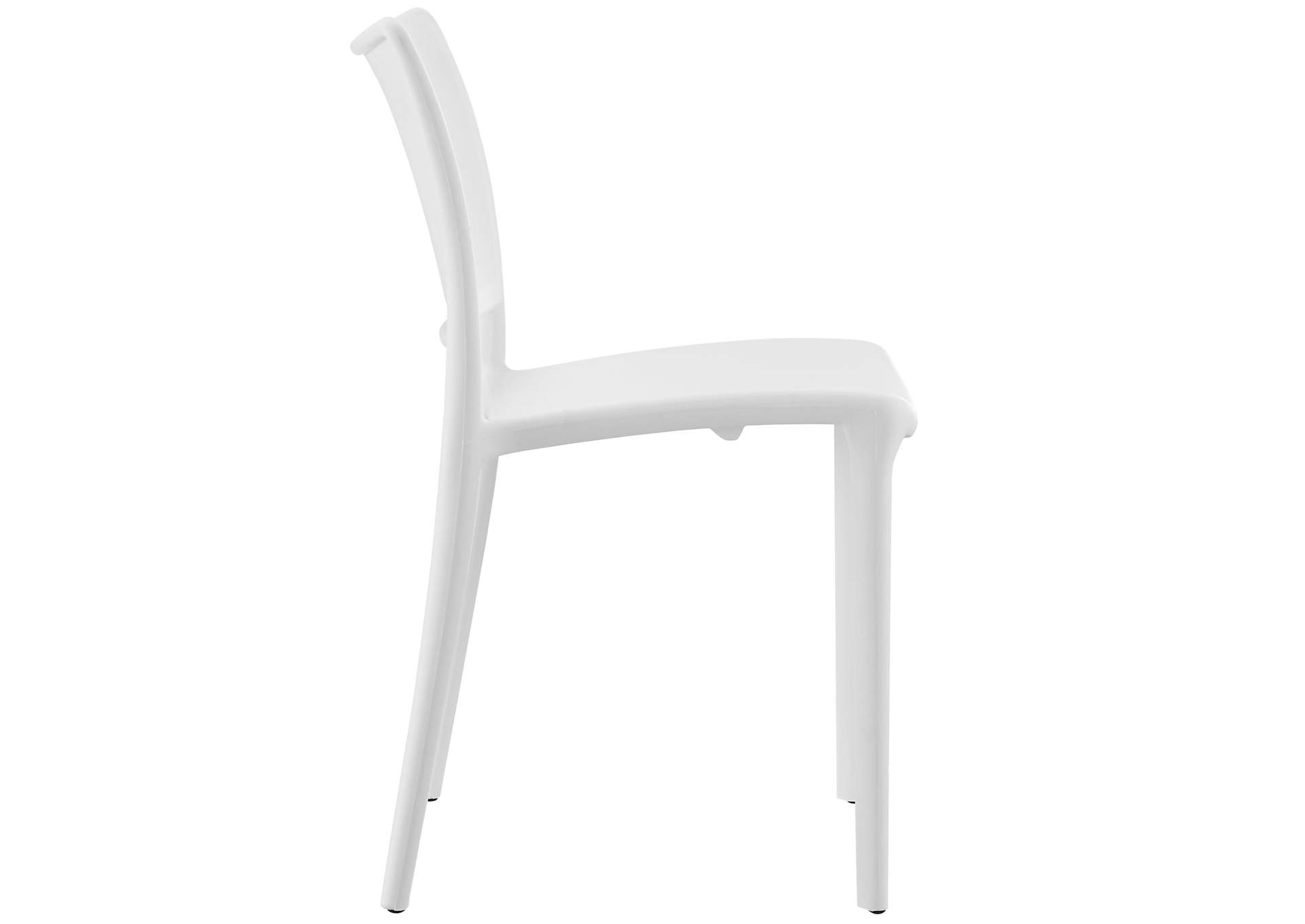 White Hipster Dining Side Chair,Modway