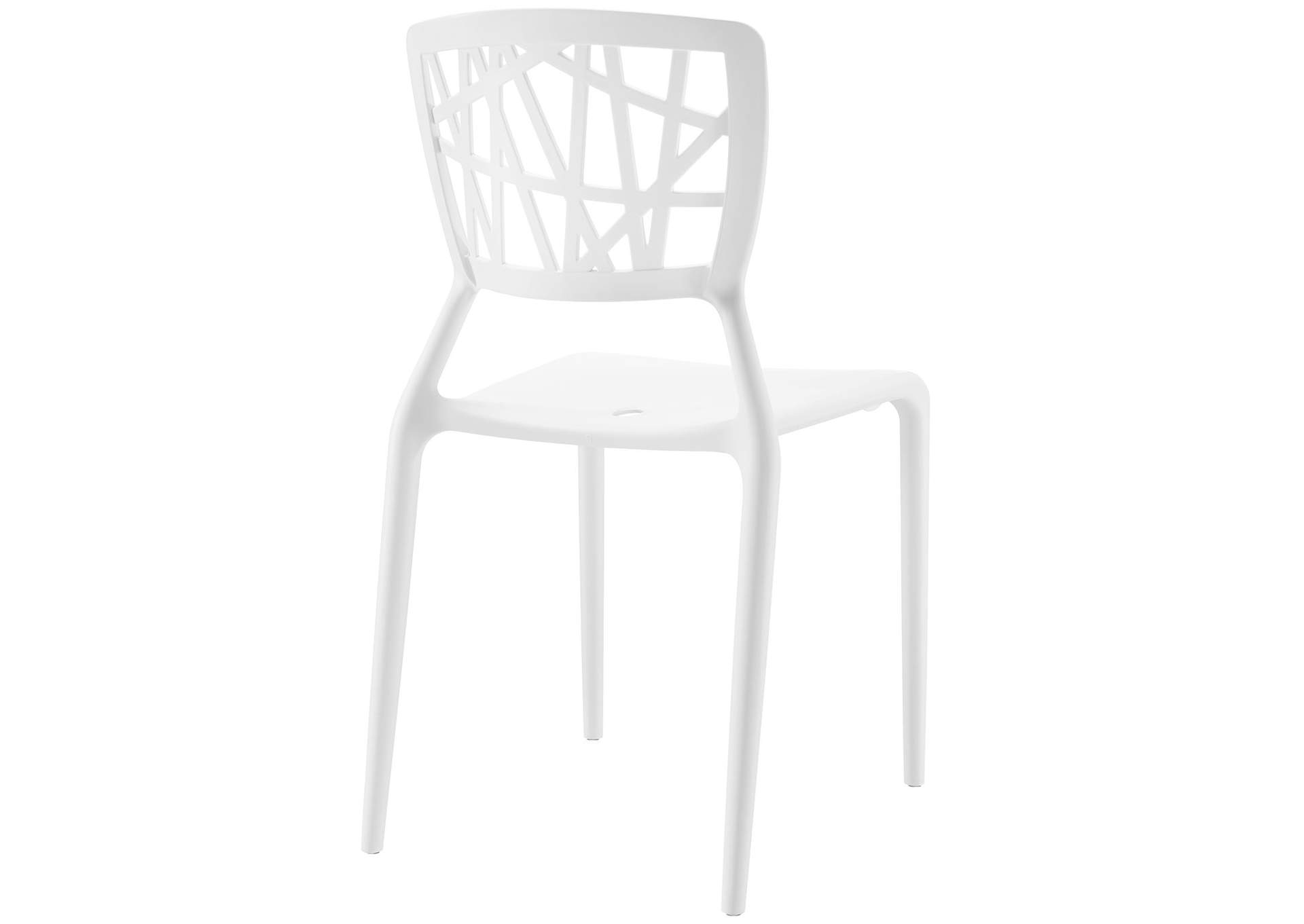 White Astro Dining Side Chair,Modway