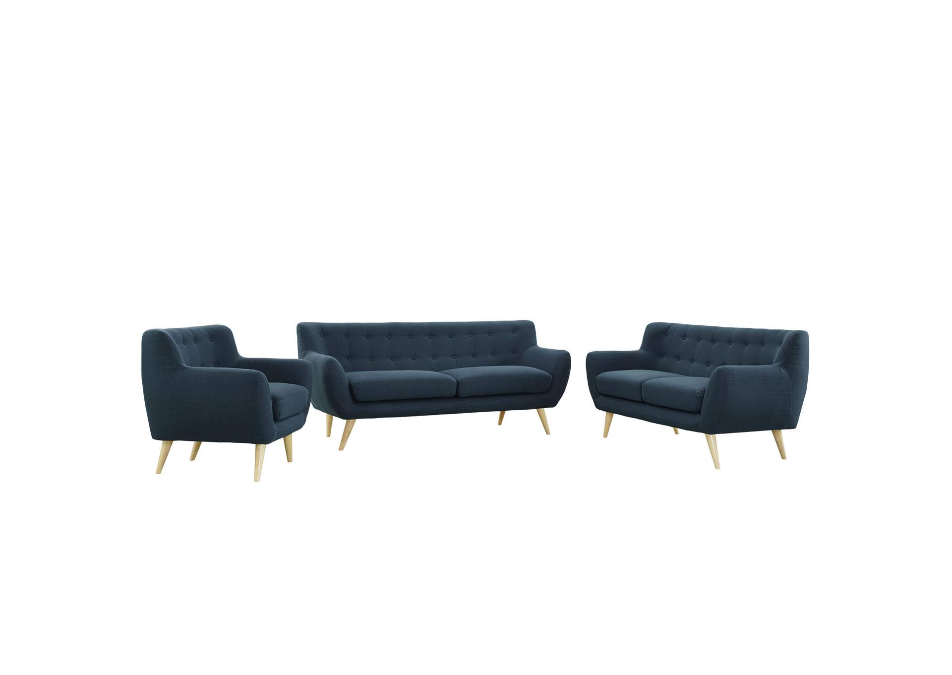 Azure Remark 3 Piece Living Room Set,Modway